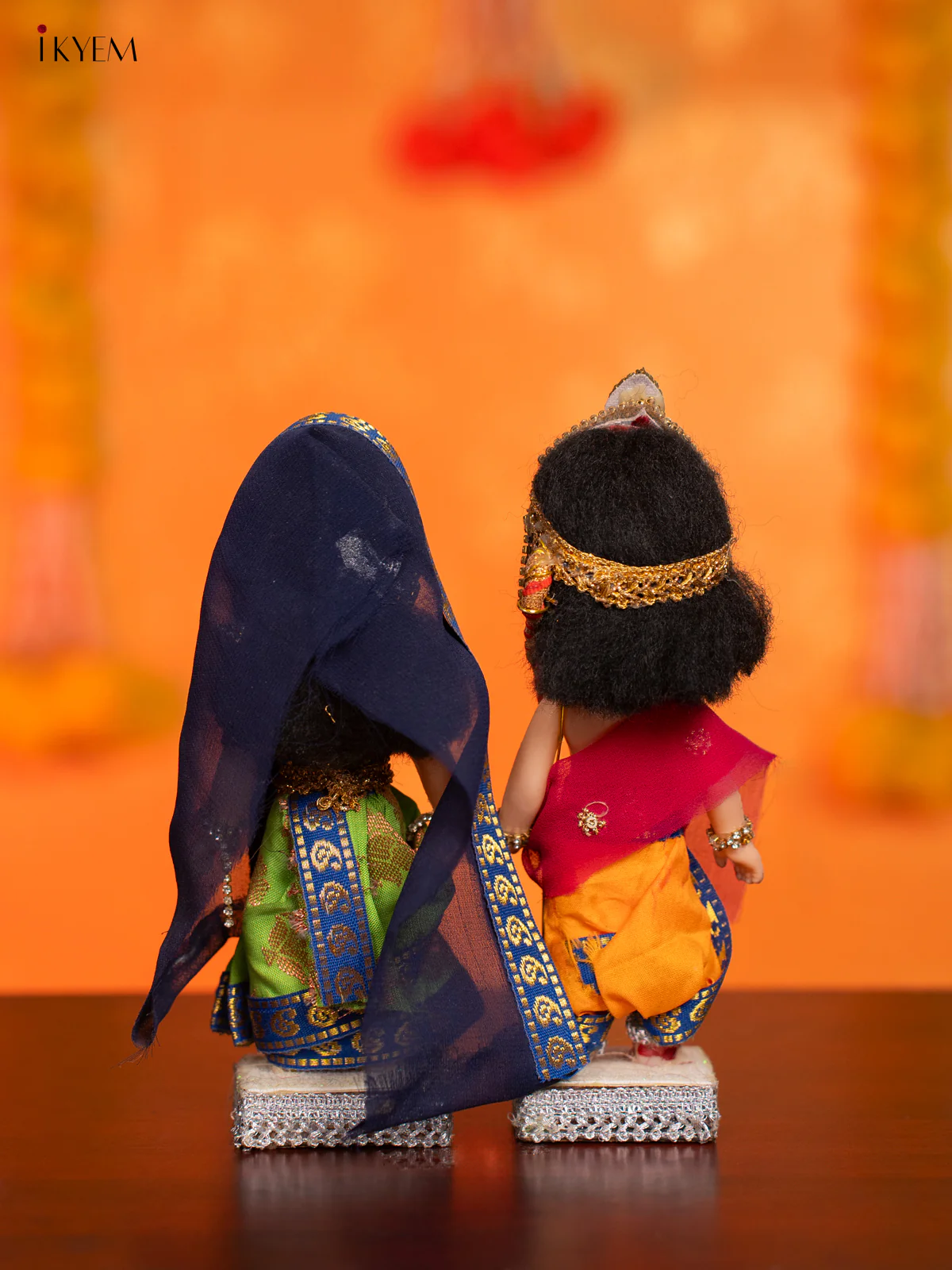 Radha Krishna - Golu Display Doll - 7 Inches - KI09171 - Image 4