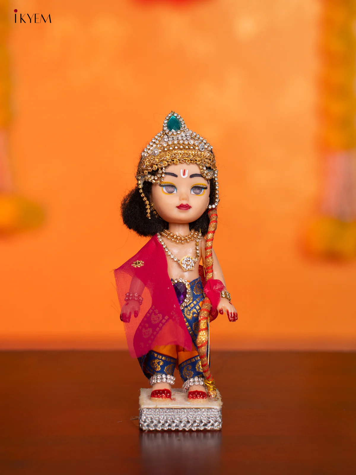 Radha Krishna - Golu Display Doll - 7 Inches - KI09171 - Image 5