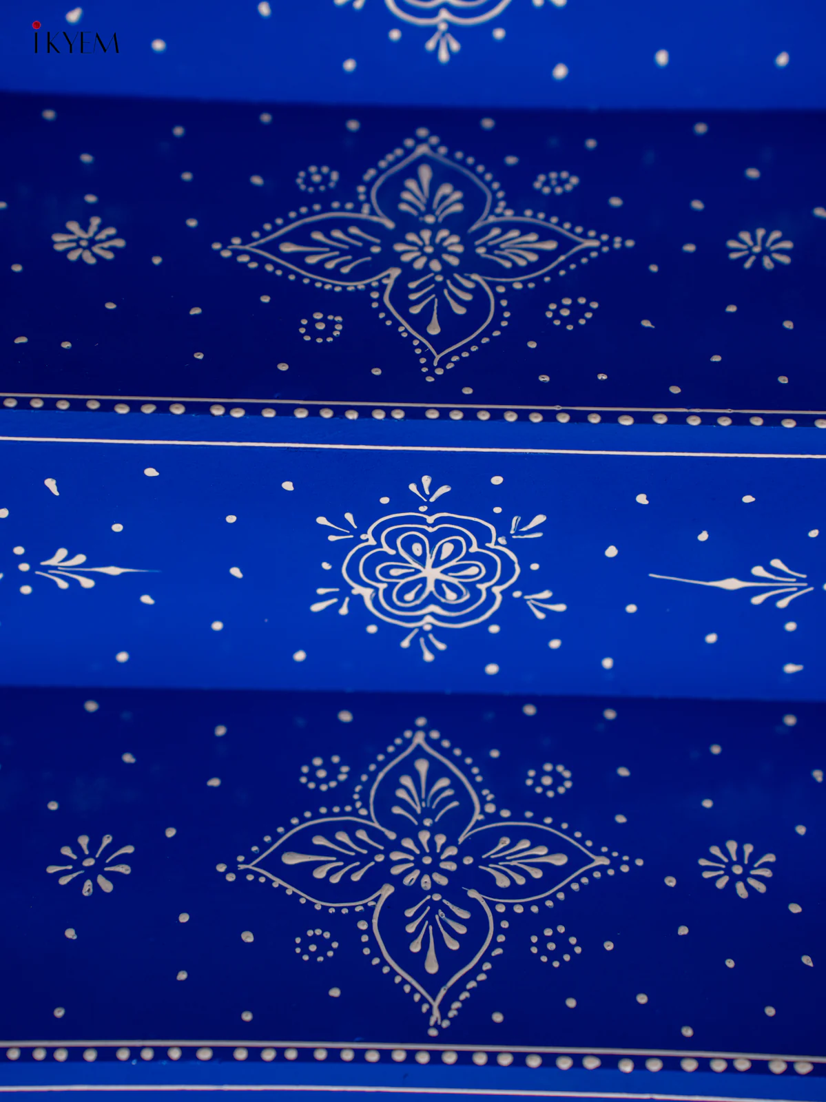 WOODEN HANDPAINTED 3 STEPS GOLU PADI - Blue - KI12140 - Image 5