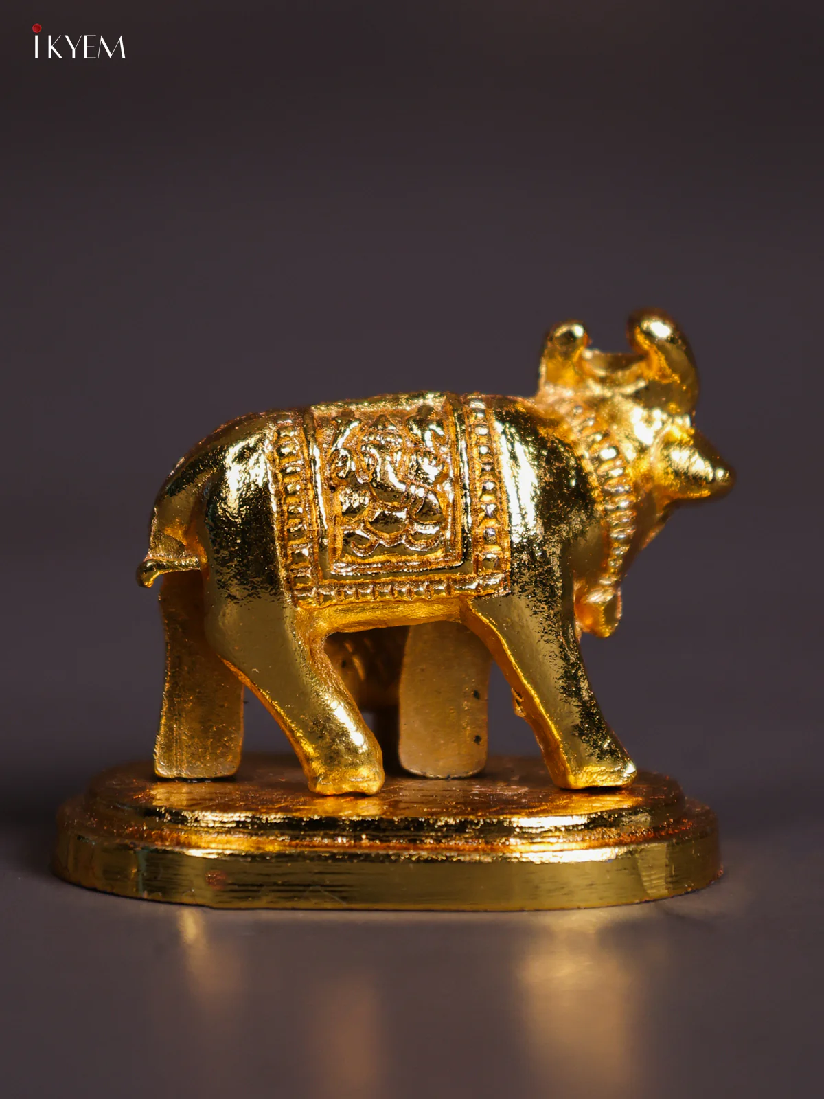 Gold‑Plated Cow & Calf Figurine – 1.5 Inch - KI17114 - Image 3