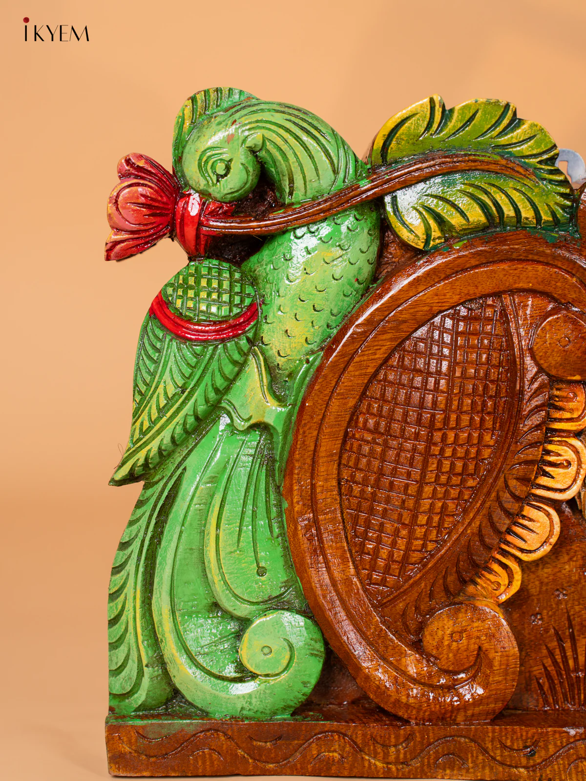 Wooden Hand Painted Ranganathar with Lakshmi Panel - KI17127 - Image 5