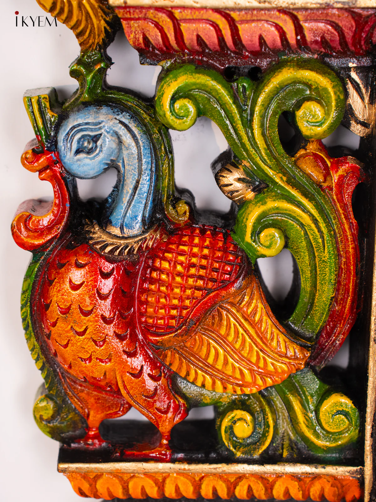 Wooden Hand Painted Annam Wall hanging set - 18 Inches - KI17152 - Image 4