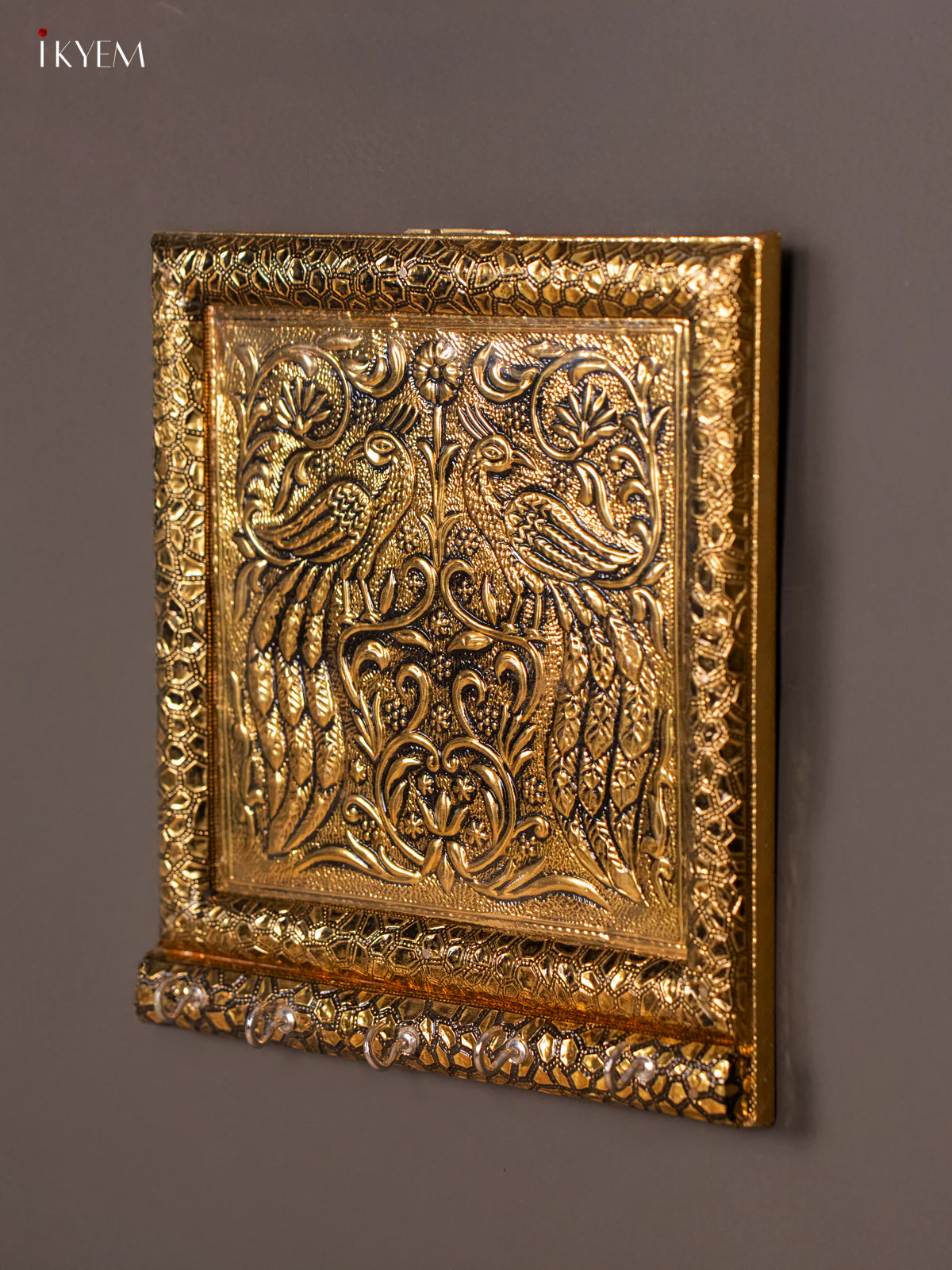 Key Holder with Peacock design - 8.5 Inch - KI18119 - Image 2
