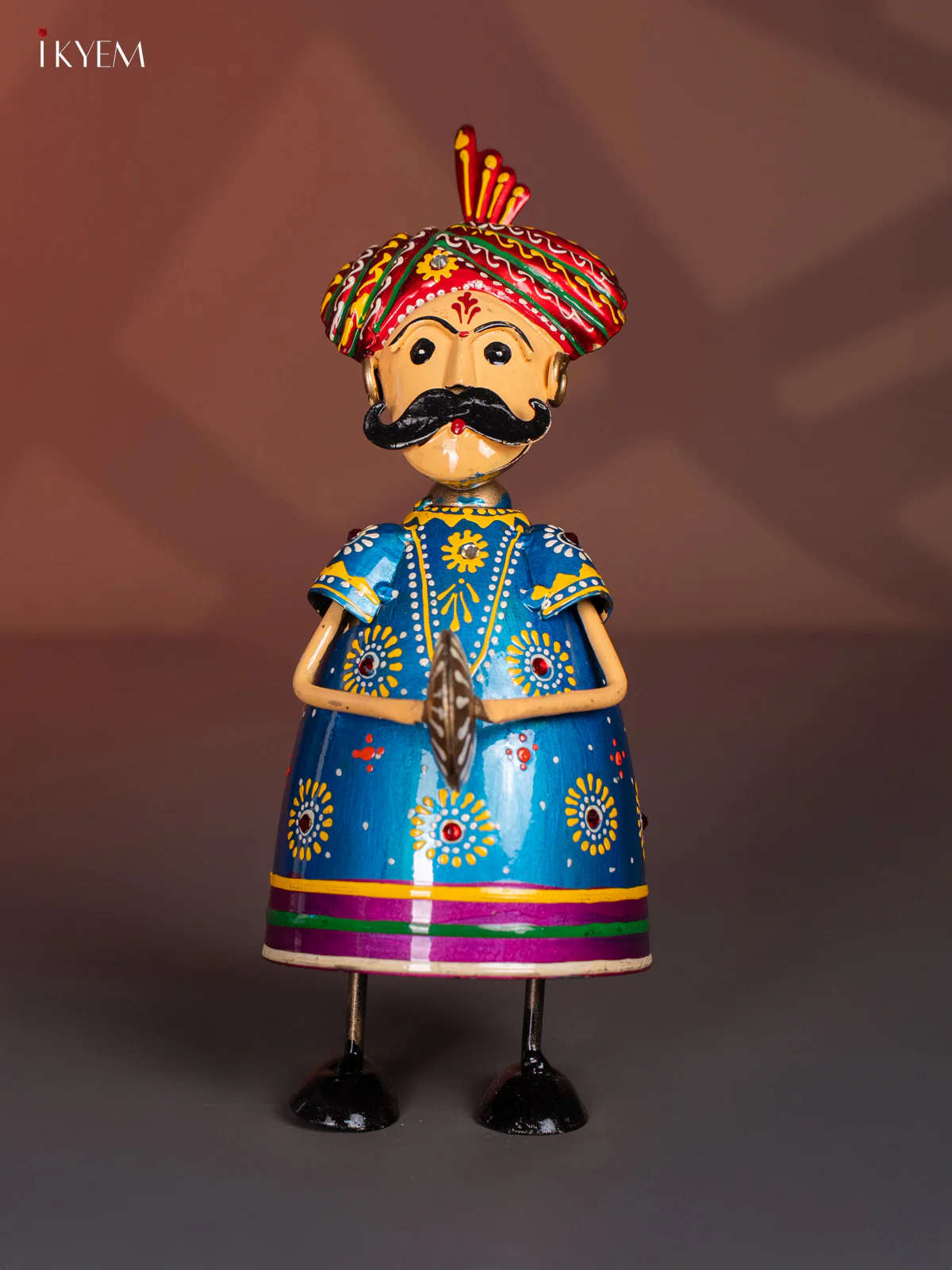Hand-Painted Metal Musician Set of 3 - 10.8 Inches - KI20114 - Image 3