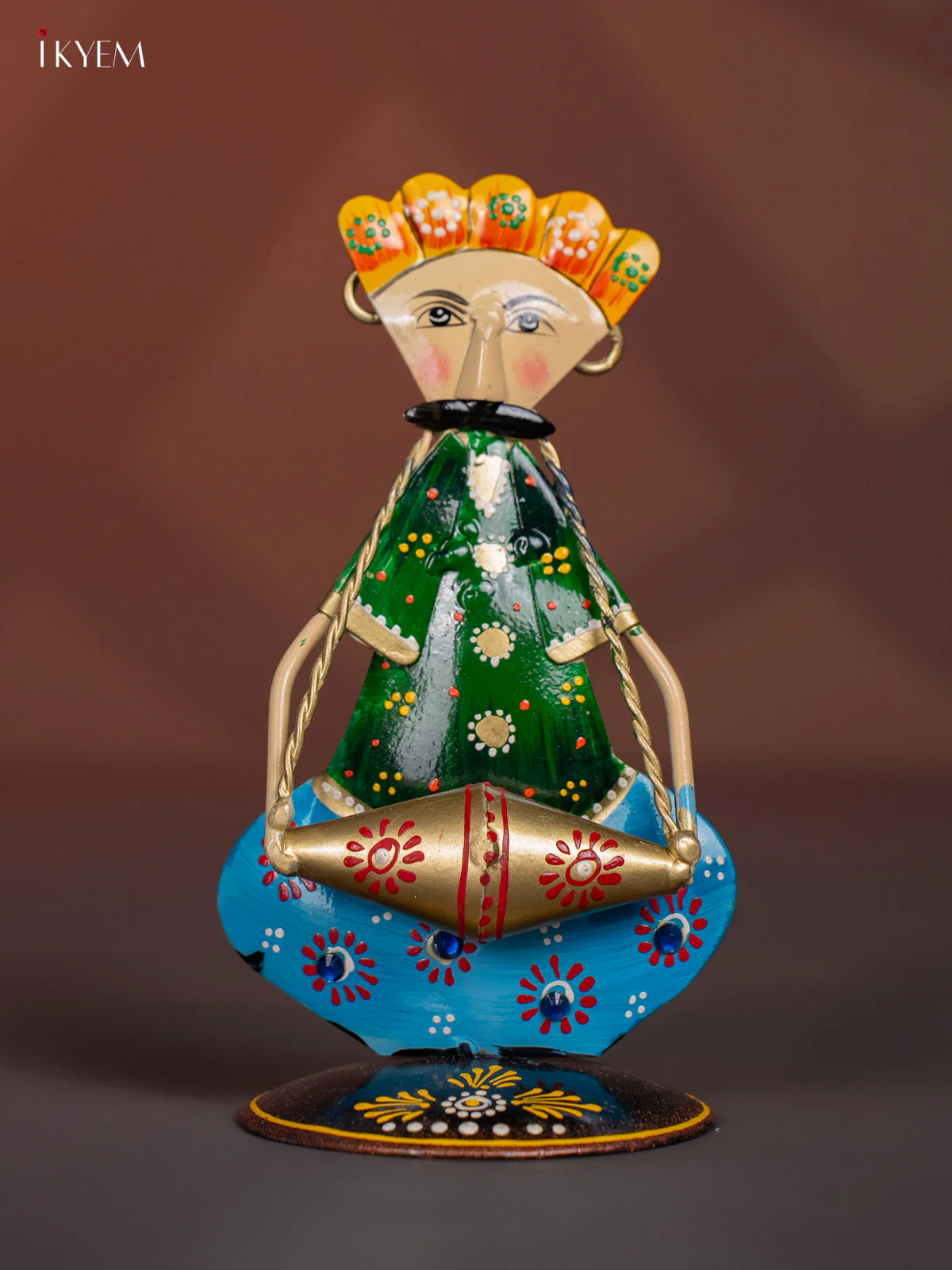 Hand Painted Metal Musician Mens set of 3 - 6.5 Inch - KI20125 - Image 2