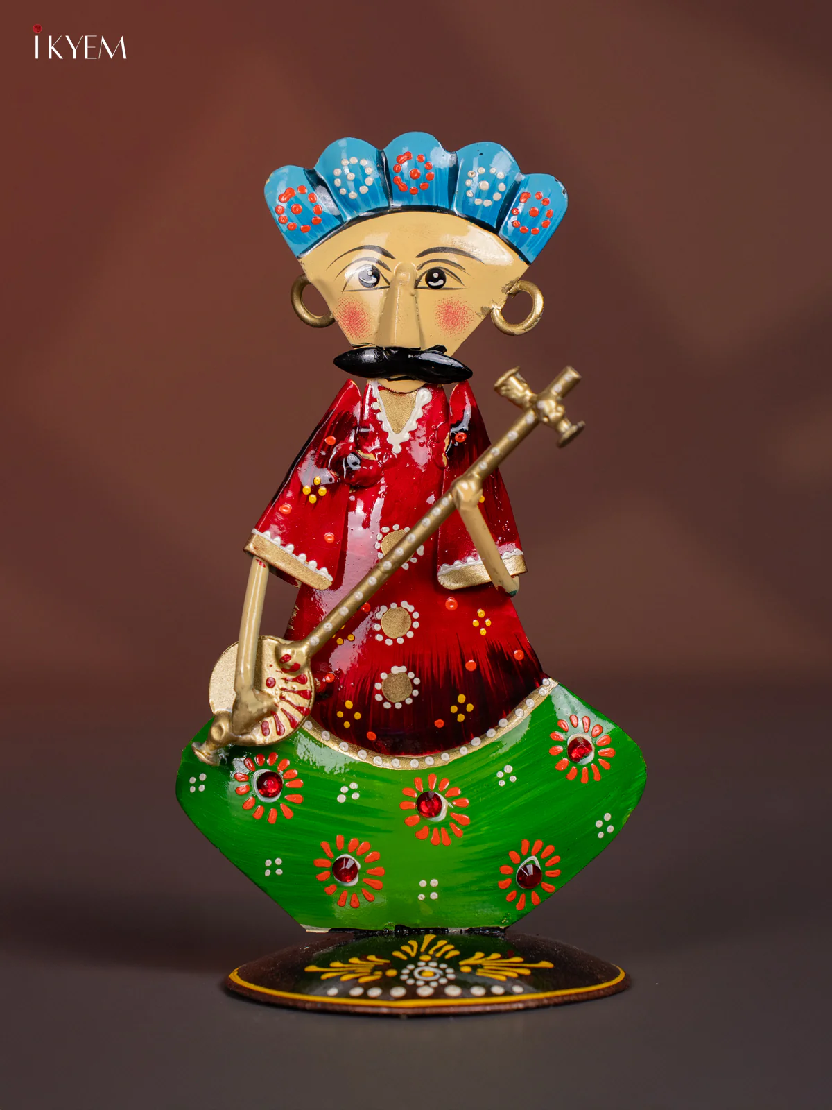 Hand Painted Metal Musician Mens set of 3 - 6.5 Inch - KI20125 - Image 4
