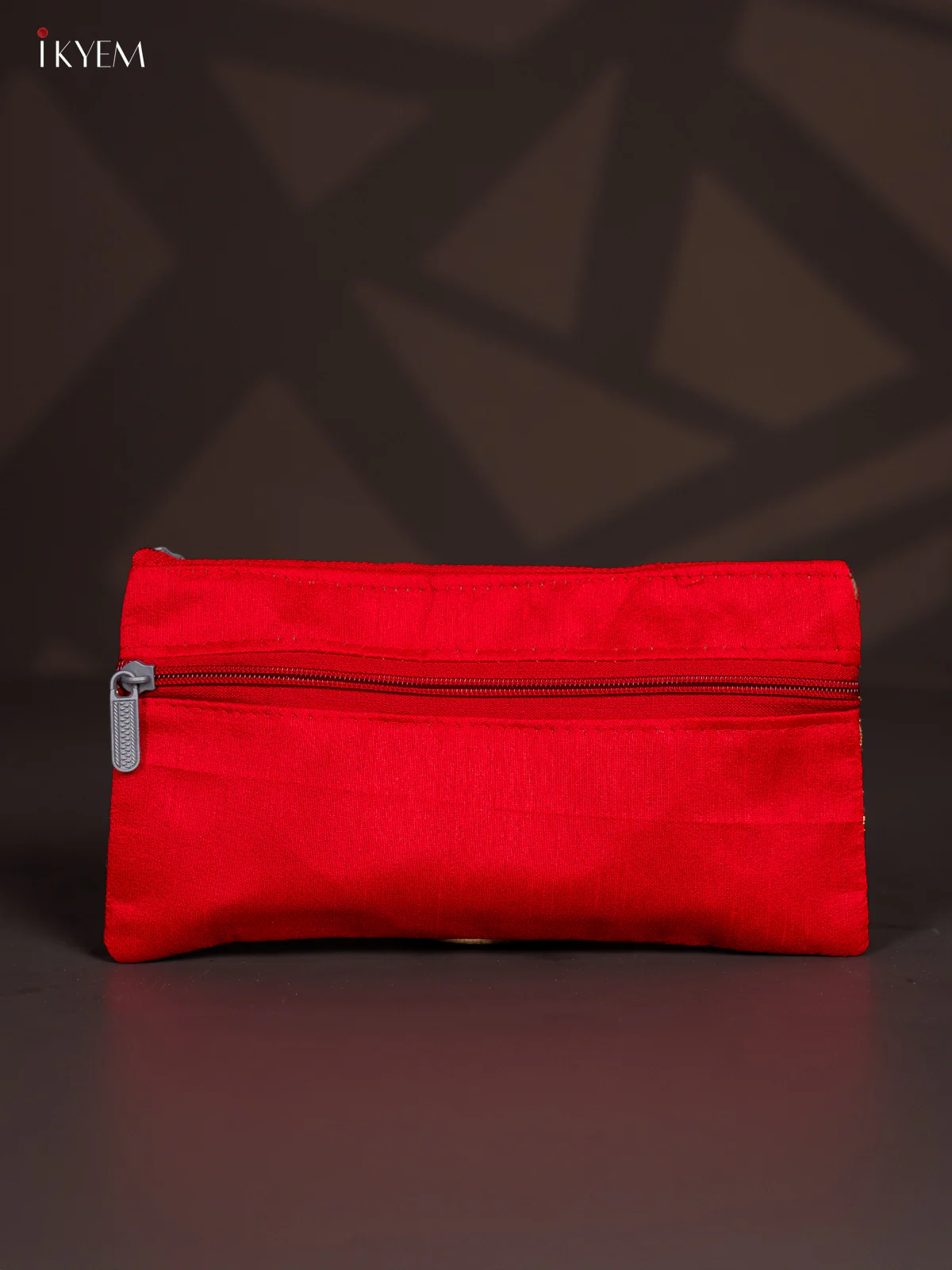 Golden Embroidered Work Purse - Red - KI24130 - Image 3