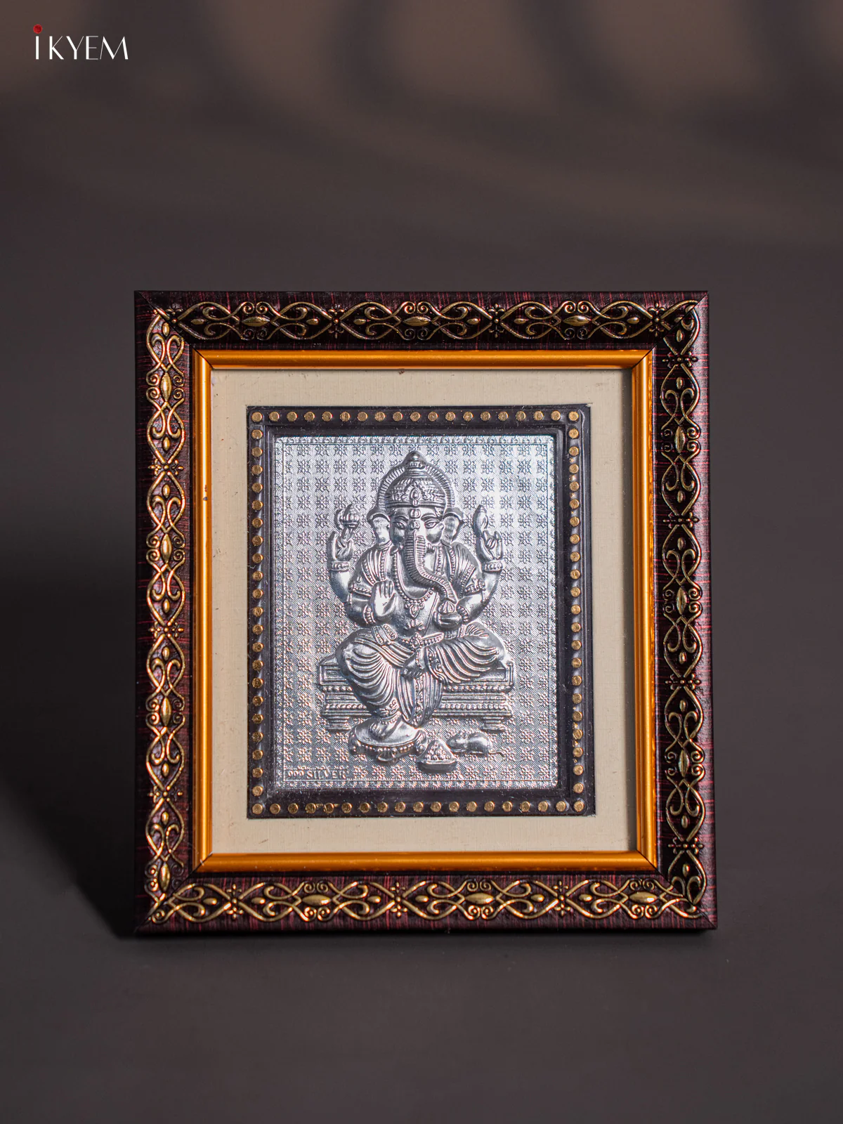German Silver Ganesha Frame - KJ01117