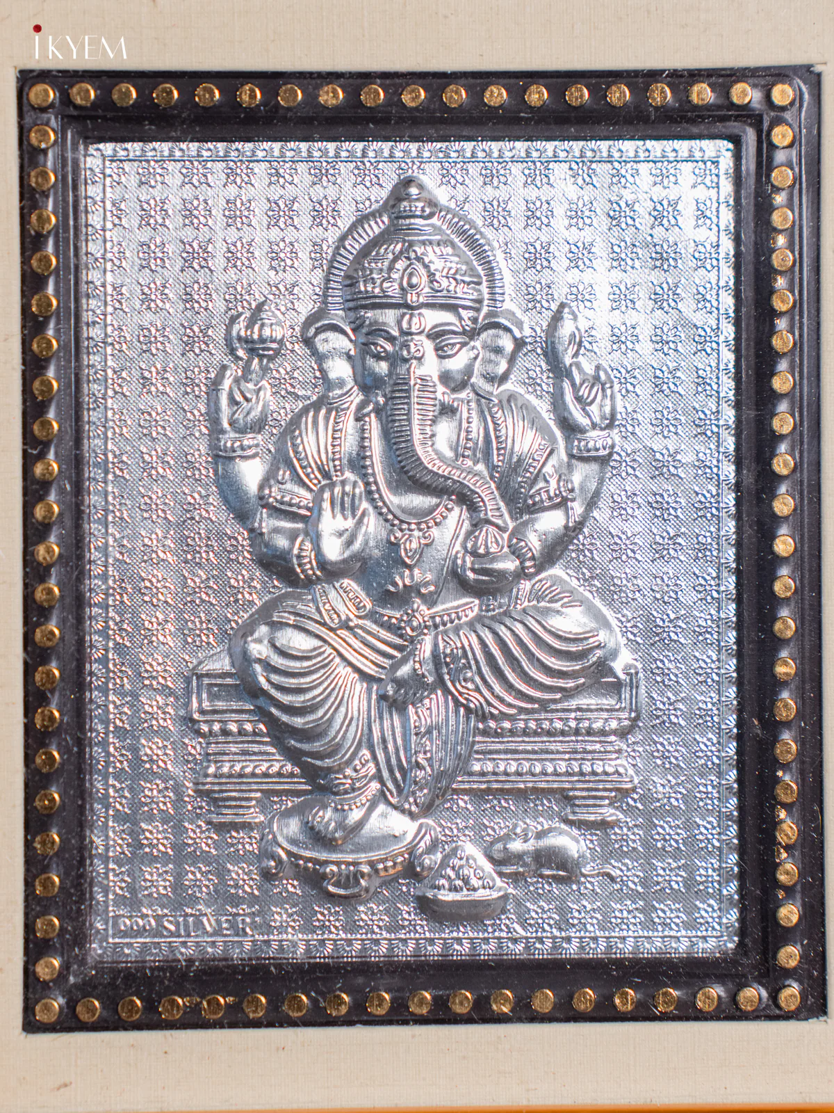 German Silver Ganesha Frame - KJ01117 - Image 3