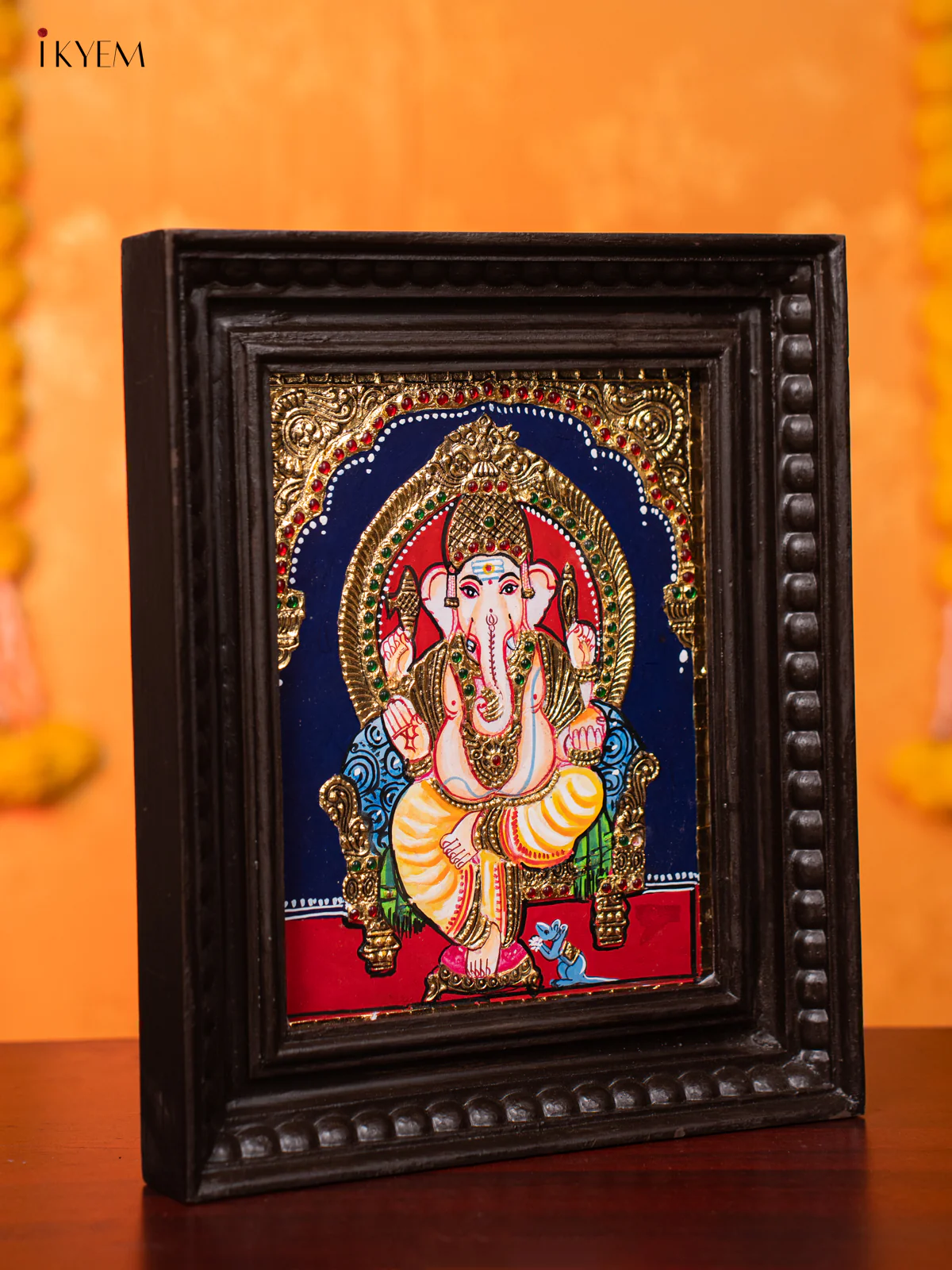 Ganesha Tanjore painting (13*11) - KJ03161 - Image 2