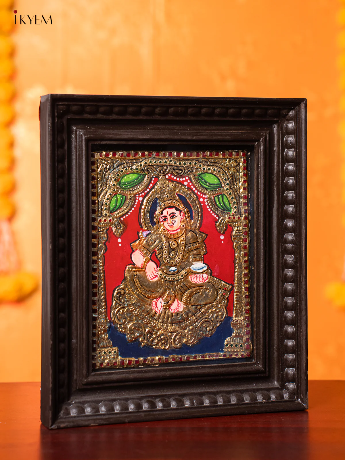 Annapoorani Tanjore painting - (13×11) Inch - KJ03167 - Image 4
