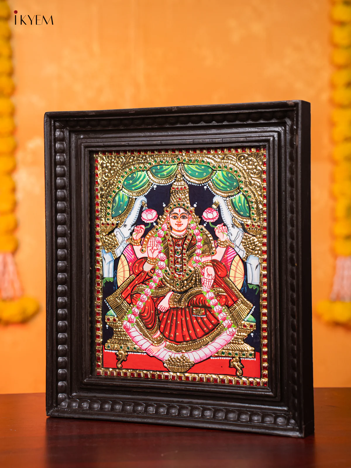 Gajalakshmi Tanjore painting (15*13) - Image 2