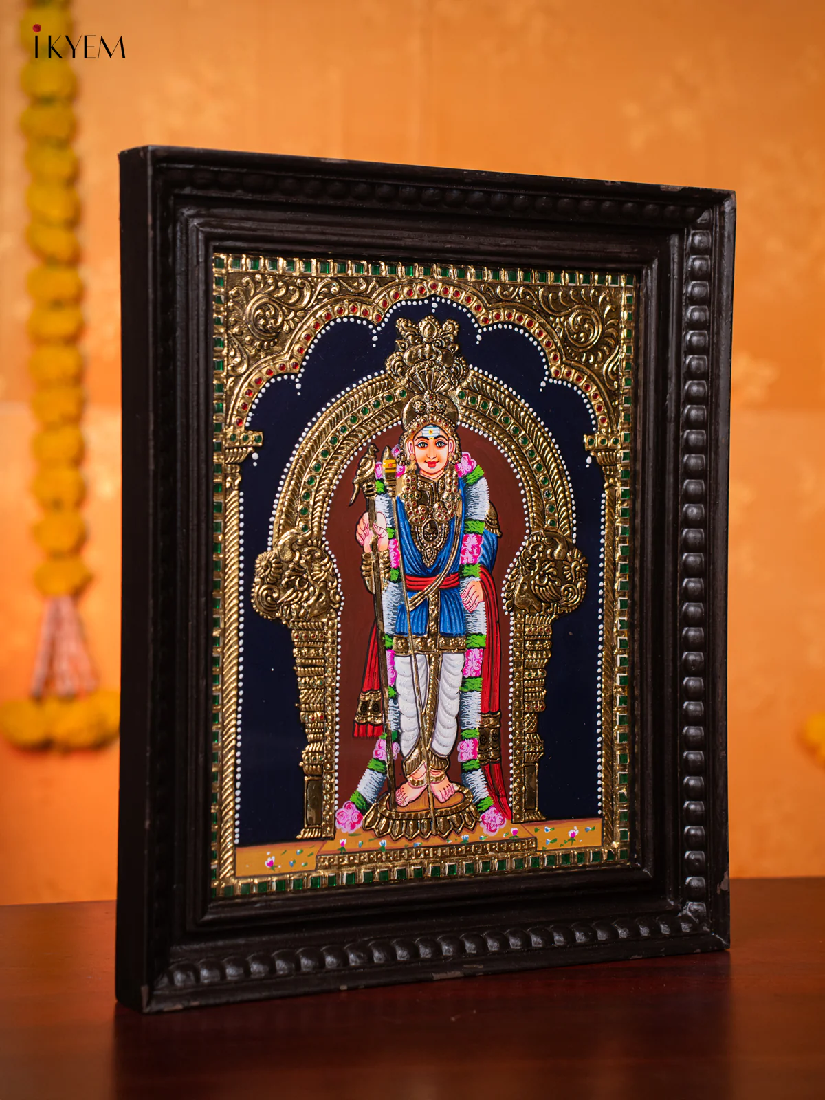 Murugar Tanjore painting (18×15) Inch - KJ03218 - Image 4