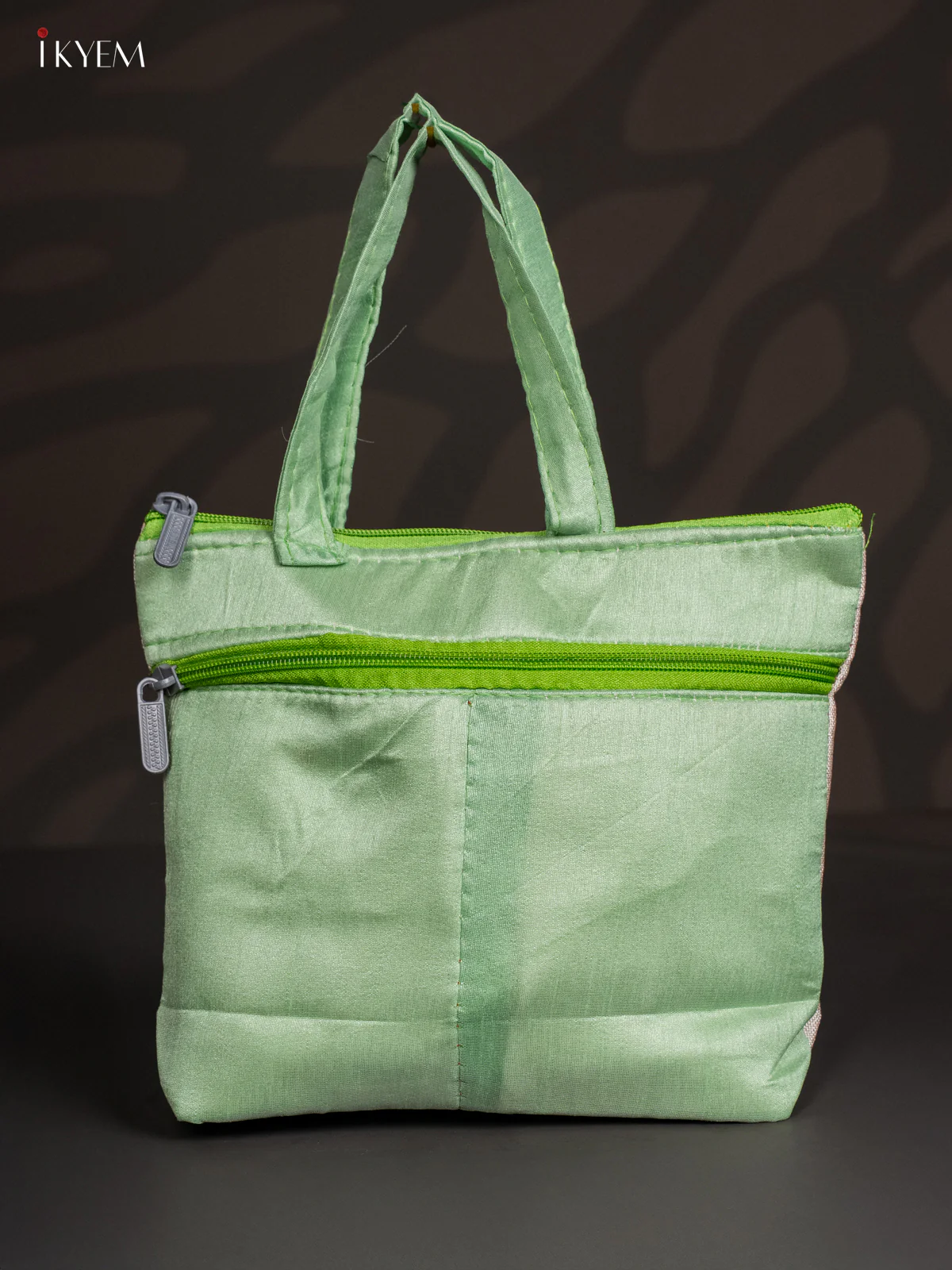 Mandala Jute Bag - Green - 8 Inch - KJ04120 - Image 3