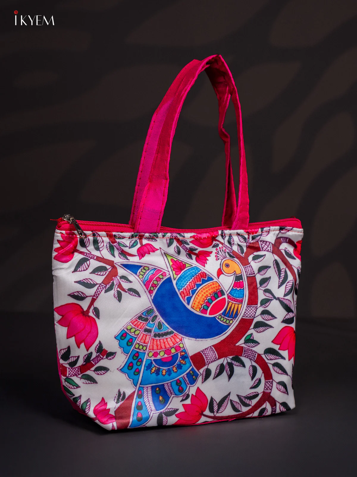 Peacock Designer Handbag - Pink - 7 Inch - KJ04130 - Image 2