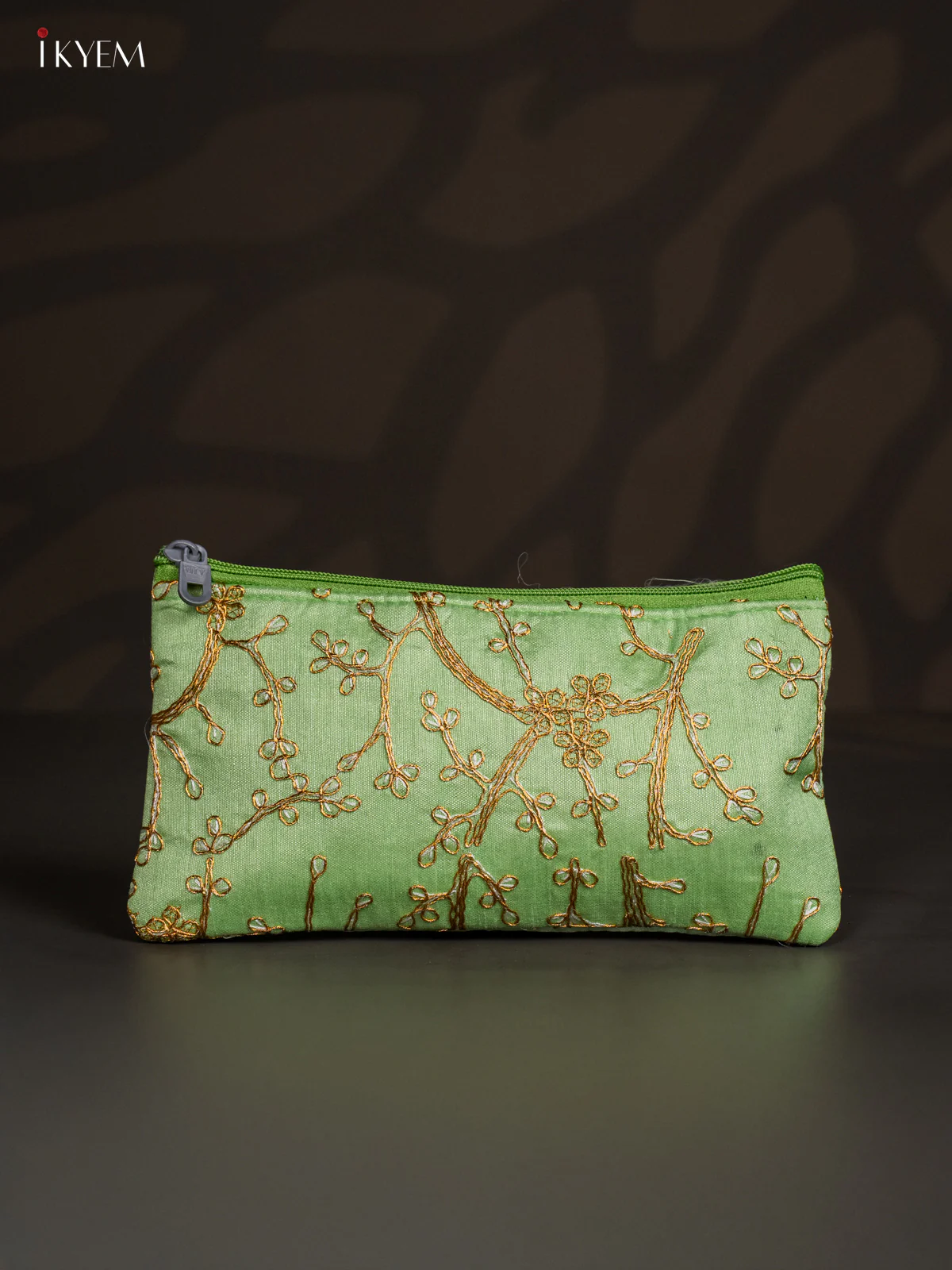 Embroidered Purse - Green - KJ04134