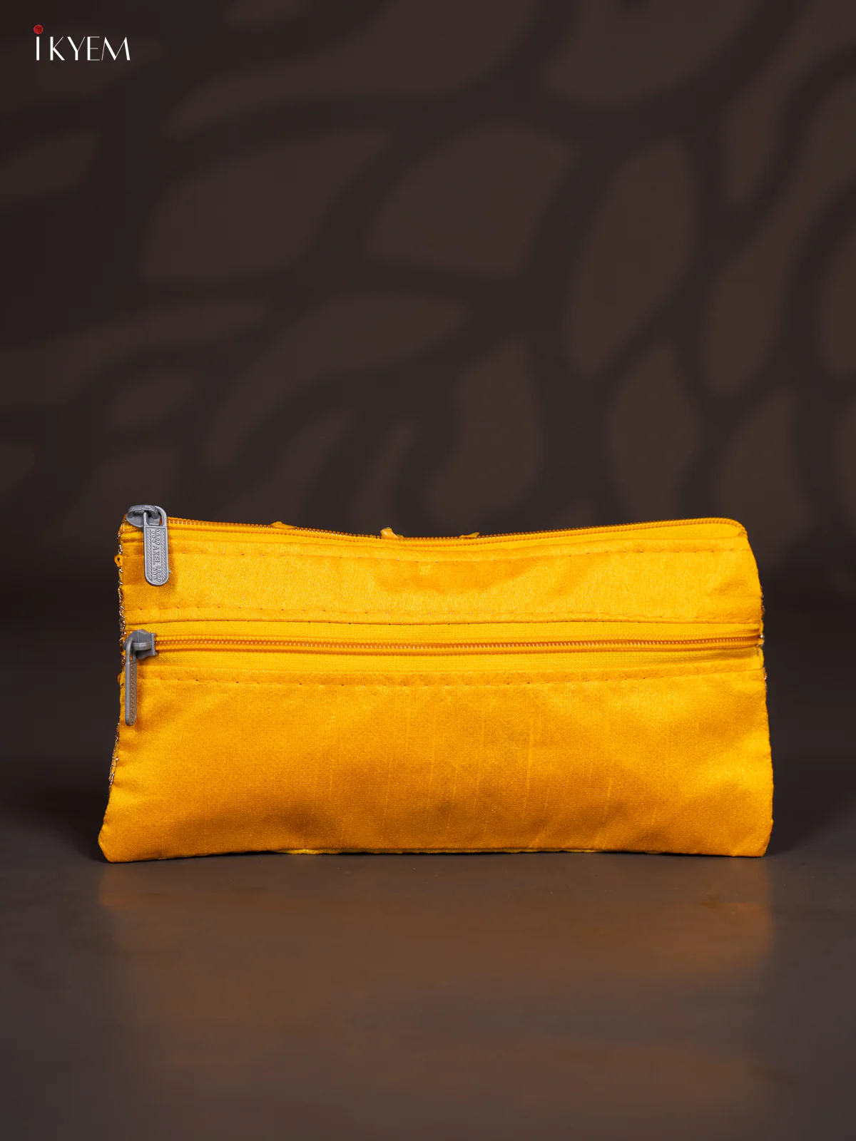 Golden Embroidered Work Purse - Yellow - KJ04138 - Image 3