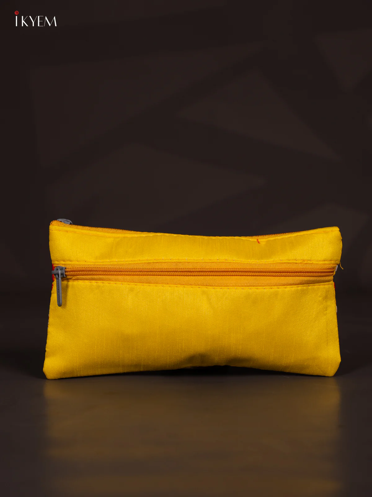Embroidered Work Yellow Purse - (5×10) Inch - KJ04144 - Image 3