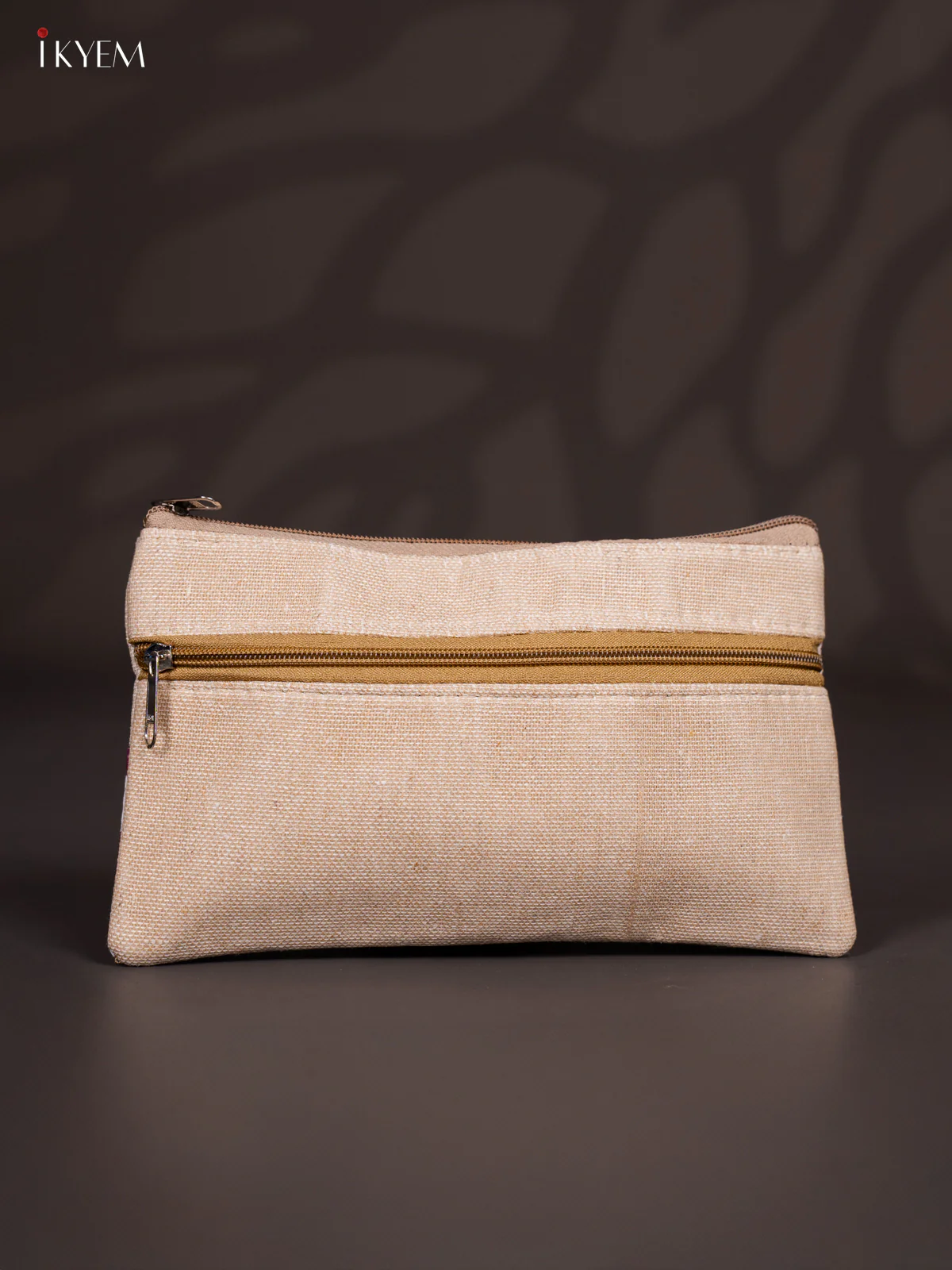 Jute Purse - Leaf print - Purple - KJ04179 - Image 3