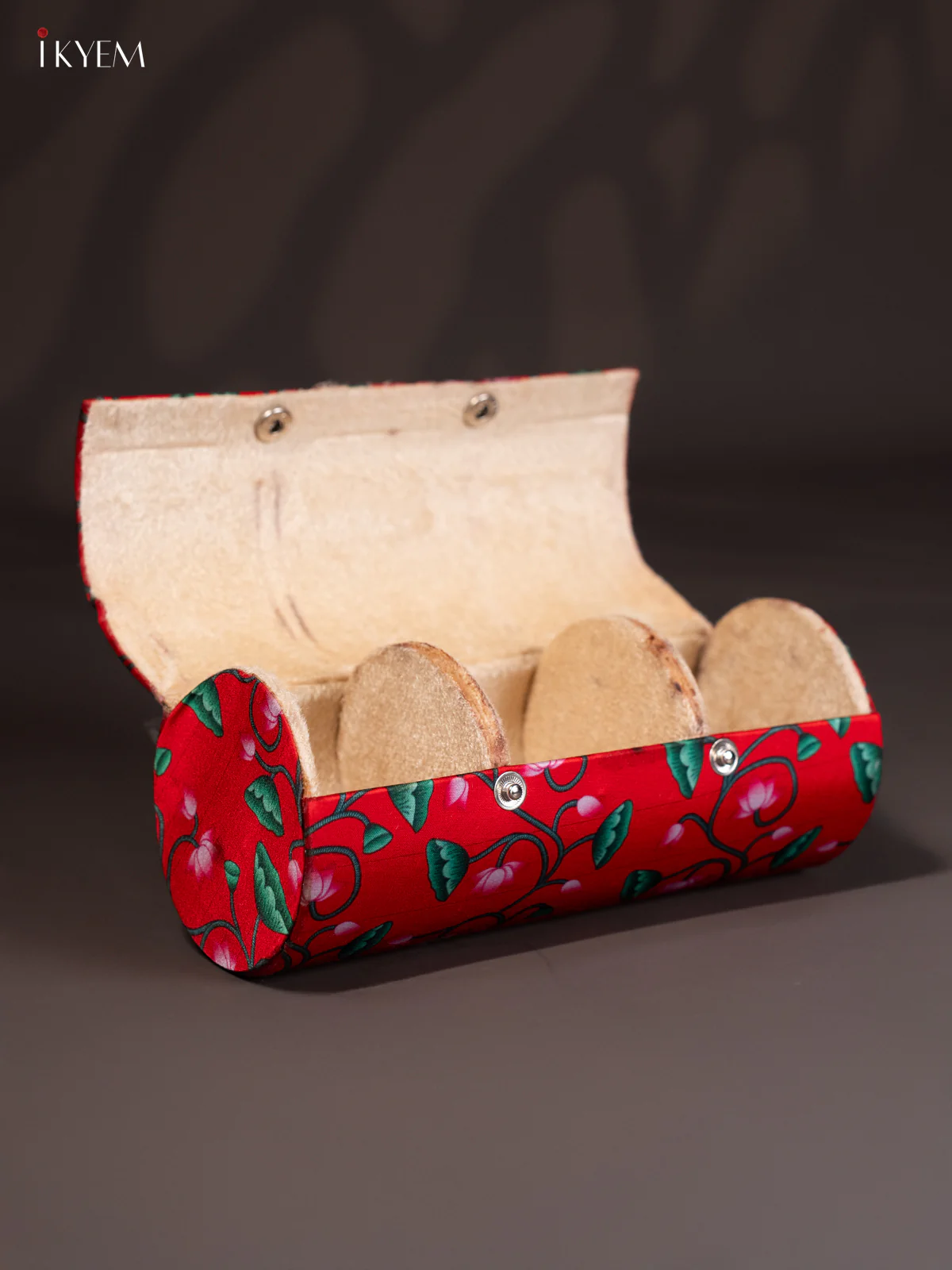Pichwai Bangle Box - Red - KJ06116 - Image 2
