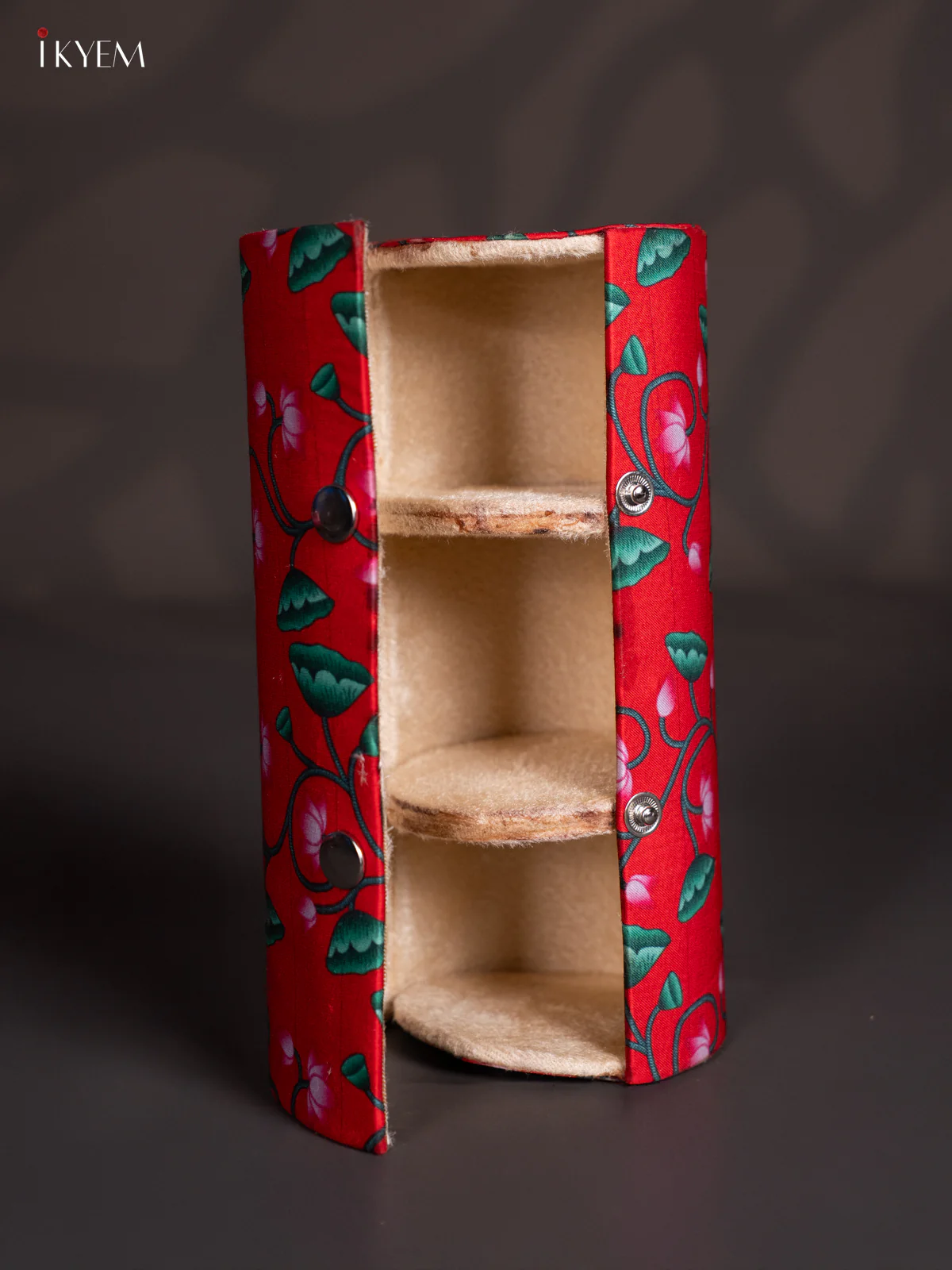 Pichwai Bangle Box - Red - KJ06116 - Image 3