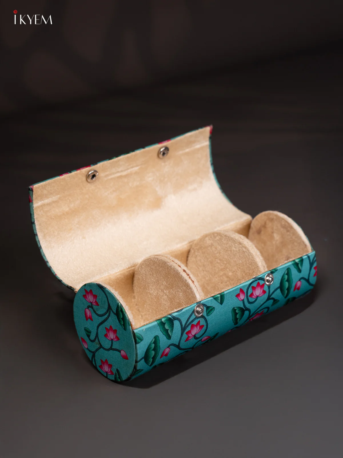 Pichwai Bangle Box - Teal - KJ06122 - Image 2