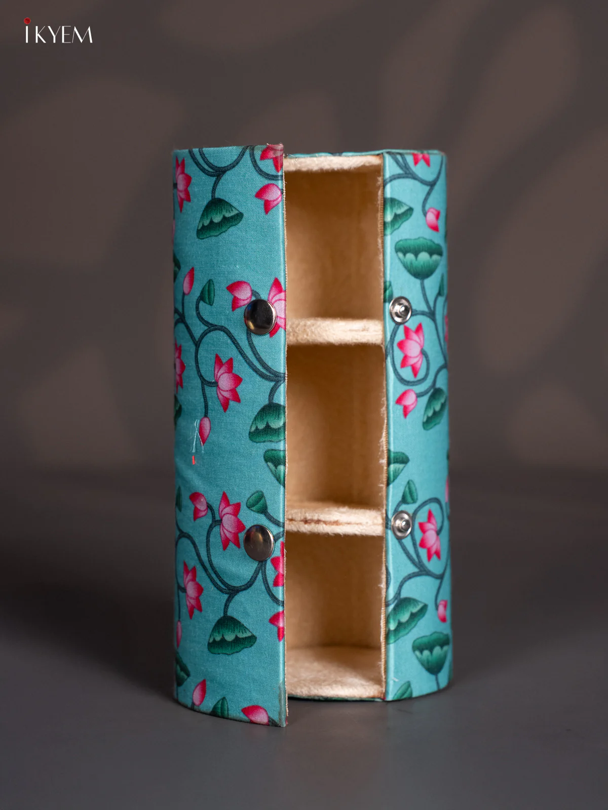 Pichwai Bangle Box - Teal - KJ06122 - Image 3