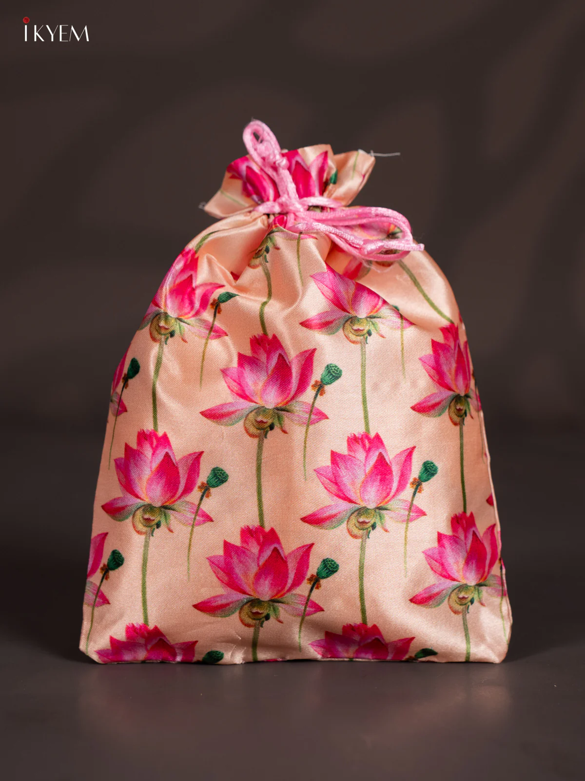 Lotus Potli Bag - Cream - KJ11156