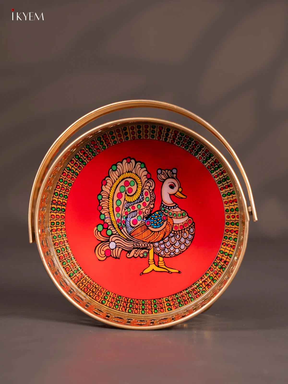 Annapakshi Digital Printed Metal Flower Basket - KJ18137 - Image 3