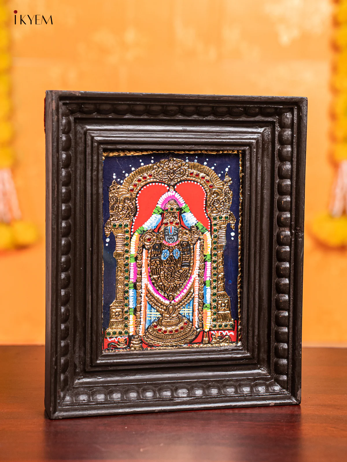 Tirupati Balaji Tanjore Painting - (11x9) Inch - KJ28111 - Image 2