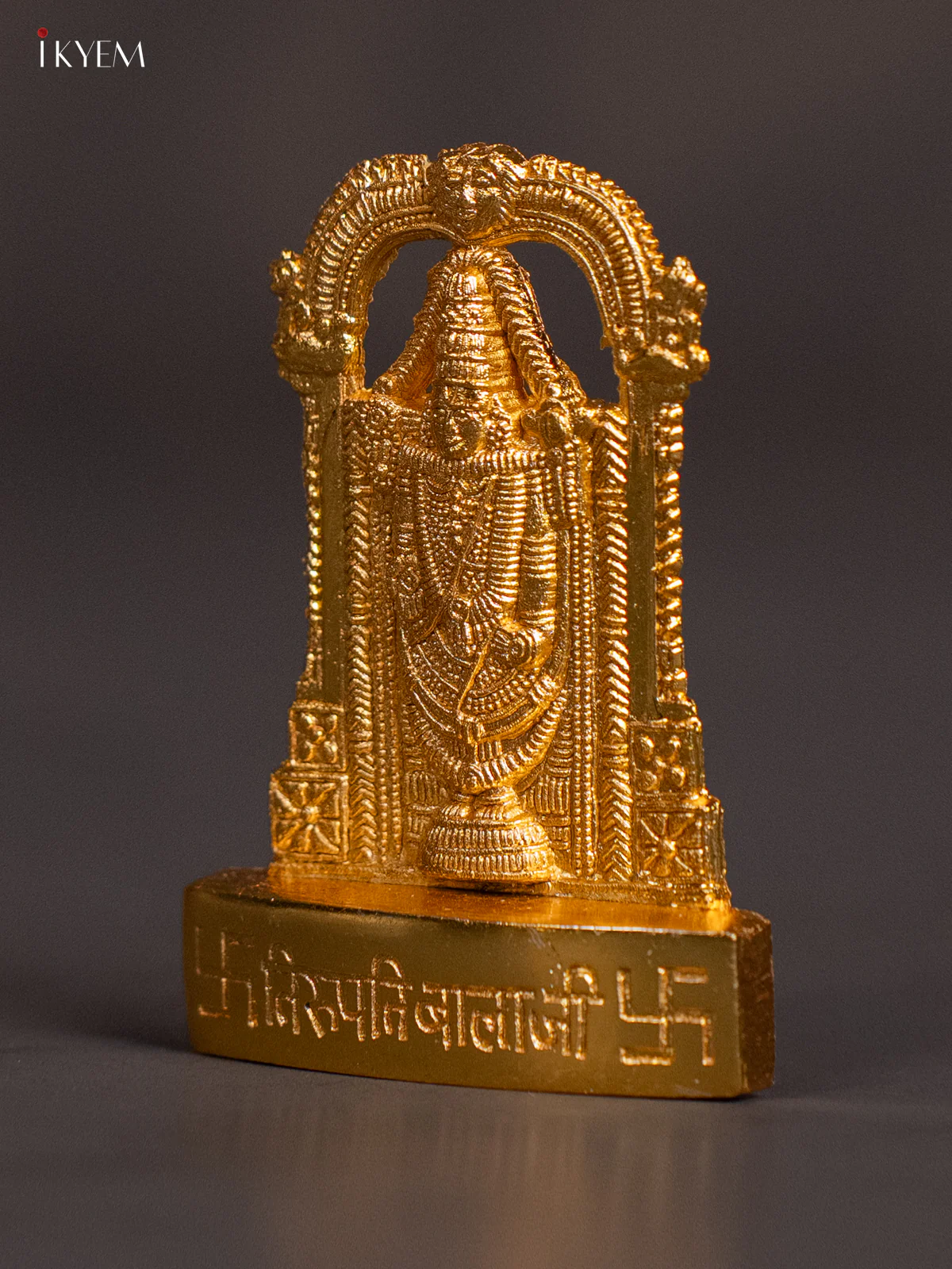 Gold‑Plated Tirupati Balaji Idol – 2.5 Inch - KJ29116 - Image 3