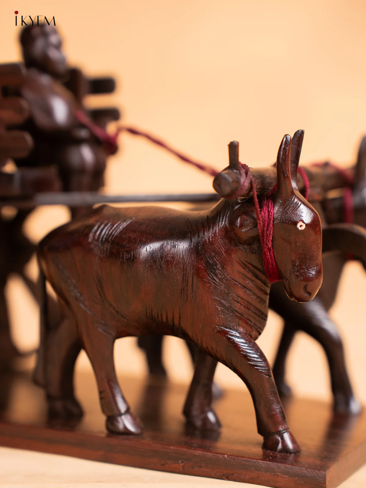 Mysore Rosewood Bullock Cart - 6 Inch - KJ31129 - Image 4