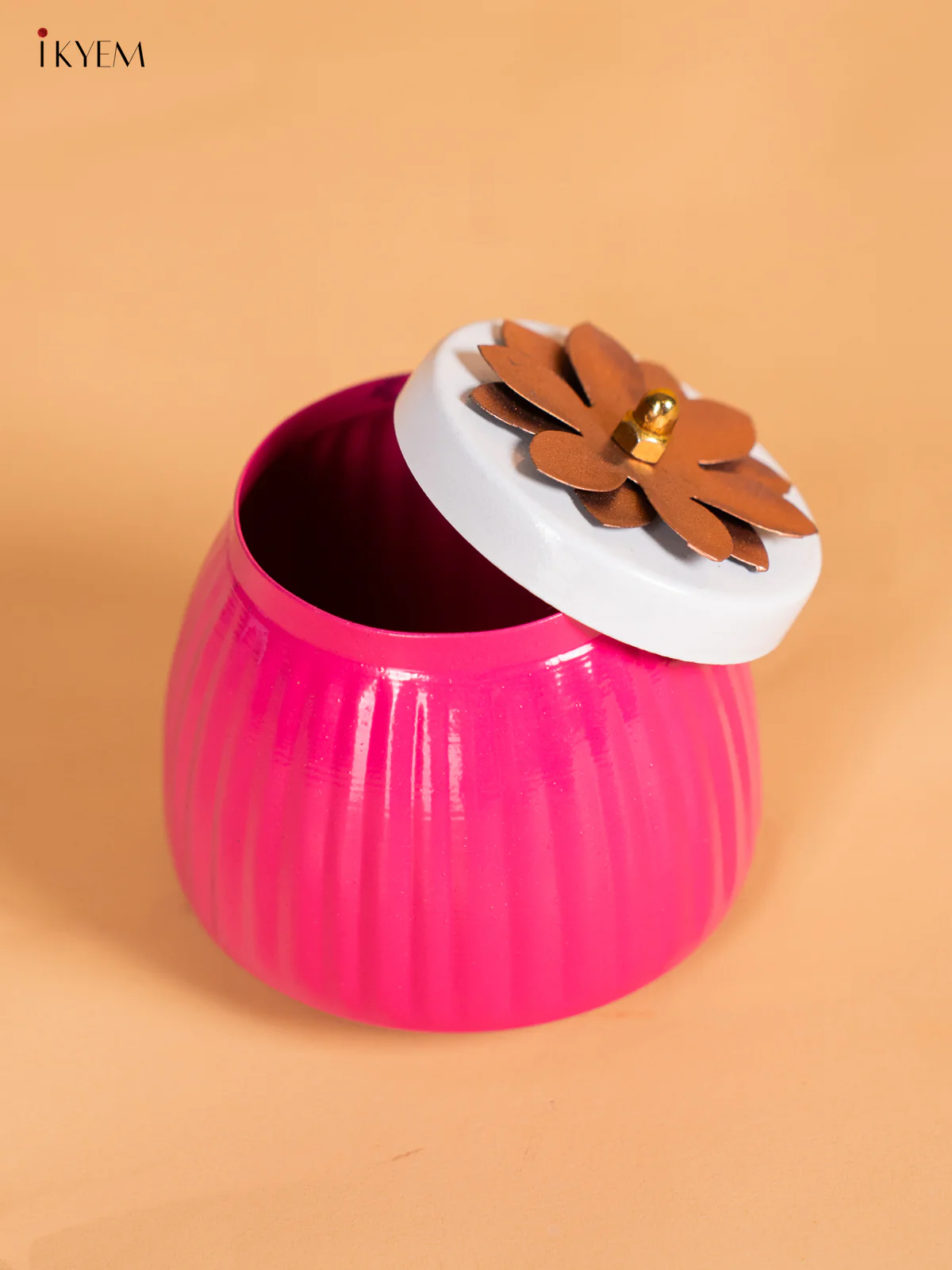 Metal Dry Fruit Nuts Box - Pink - 3.5 Inch - KJ31245 - Image 3