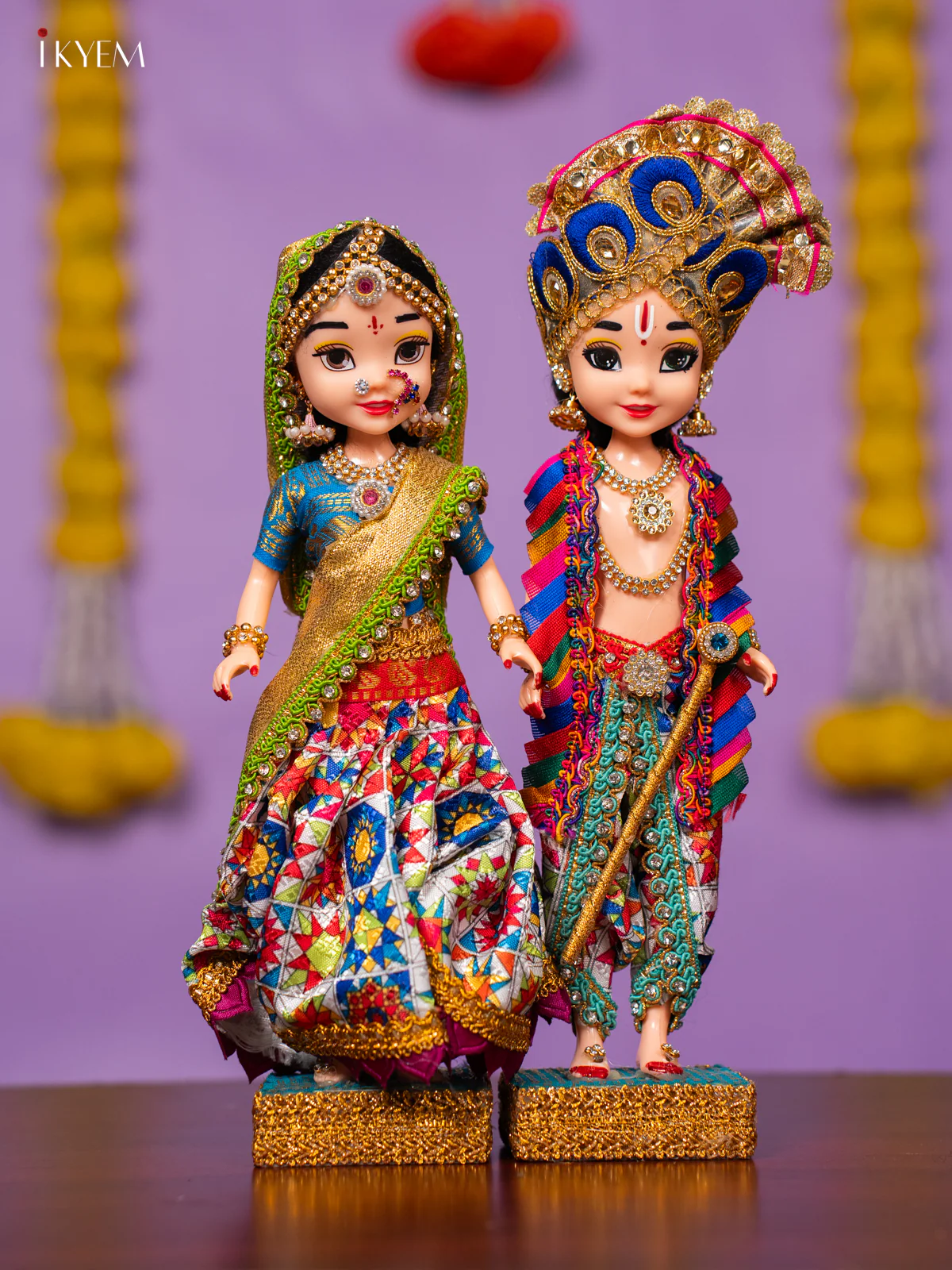 Radha Krishna Golu Doll - 10 Inches - KK06172
