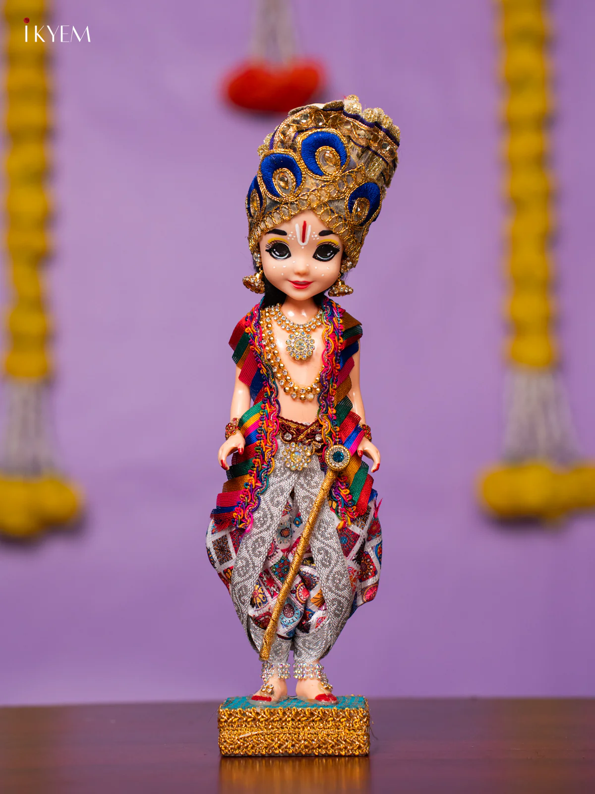 Radha Krishna Golu Doll - 10 Inches - KK06174 - Image 5