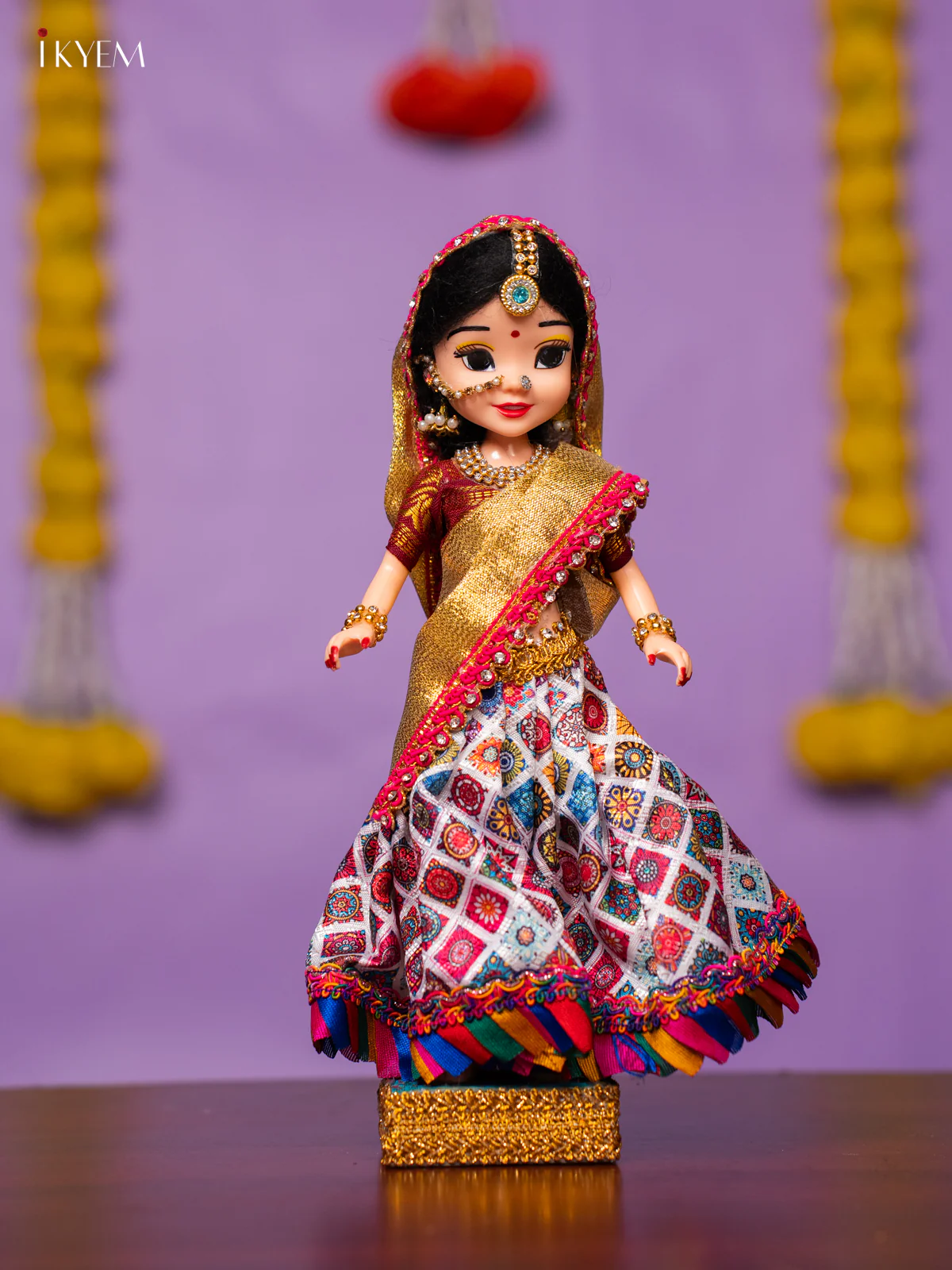 Radha Krishna Golu Doll - 10 Inches - KK06174 - Image 6