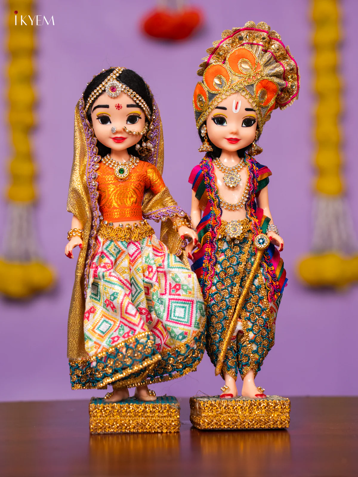 Radha Krishna Golu Doll - 10 Inches - KK06175