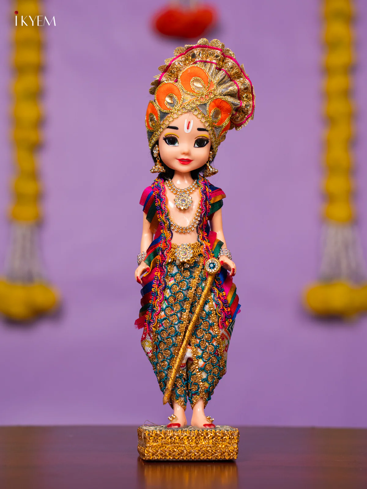 Radha Krishna Golu Doll - 10 Inches - KK06175 - Image 5