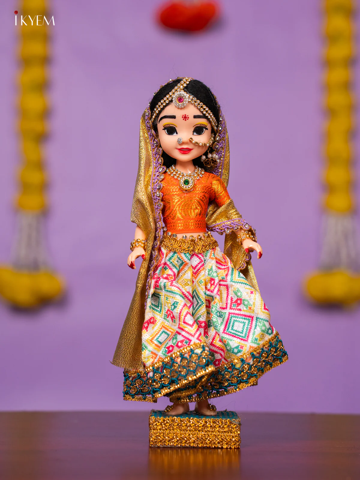 Radha Krishna Golu Doll - 10 Inches - KK06175 - Image 6