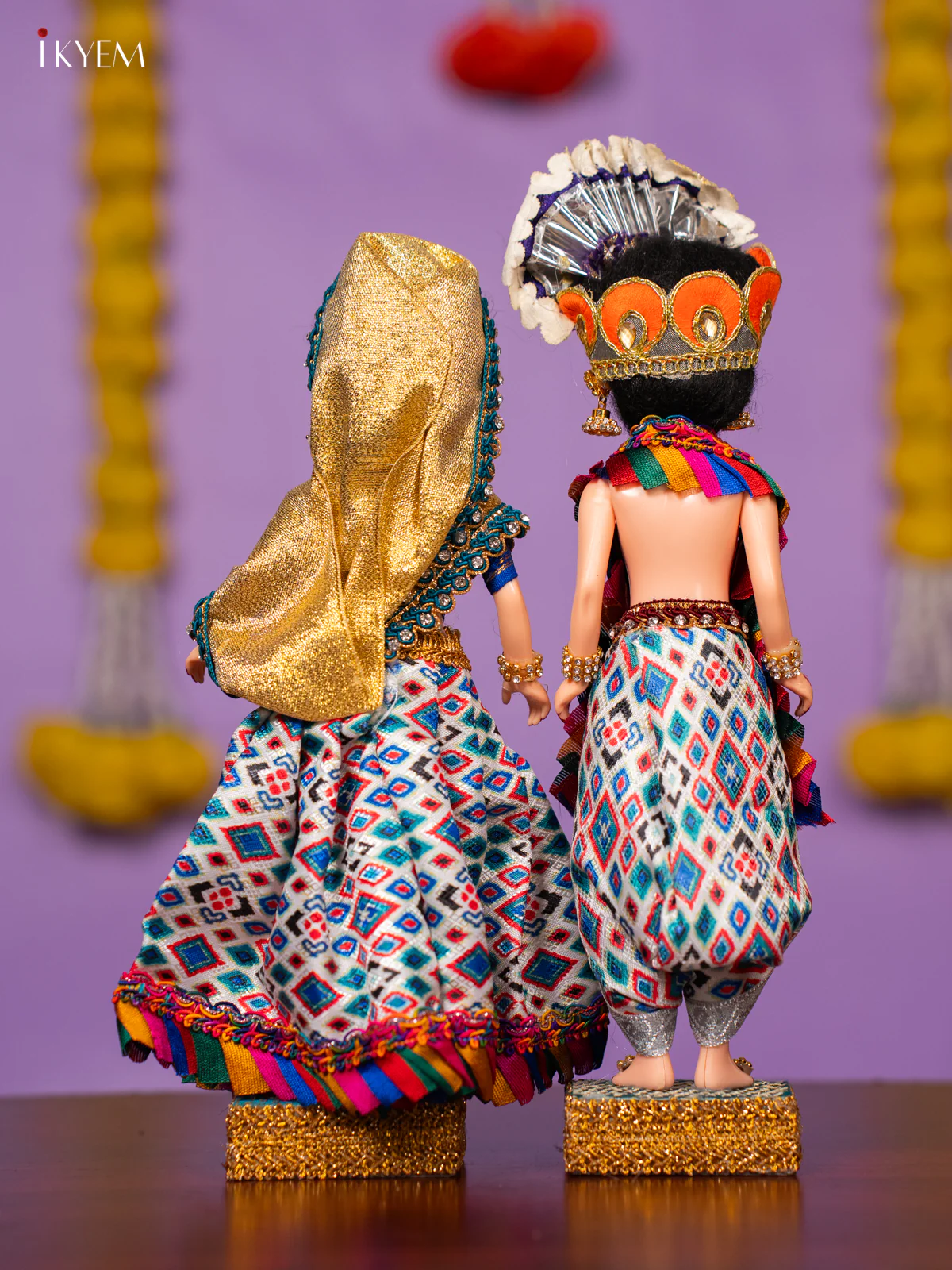 Radha Krishna Golu Doll - 10 Inches - KK06177 - Image 4
