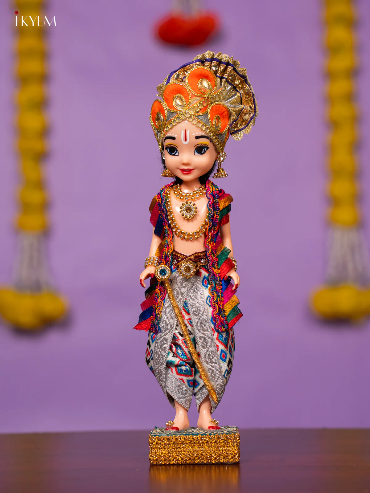 Radha Krishna Golu Doll - 10 Inches - KK06177 - Image 5
