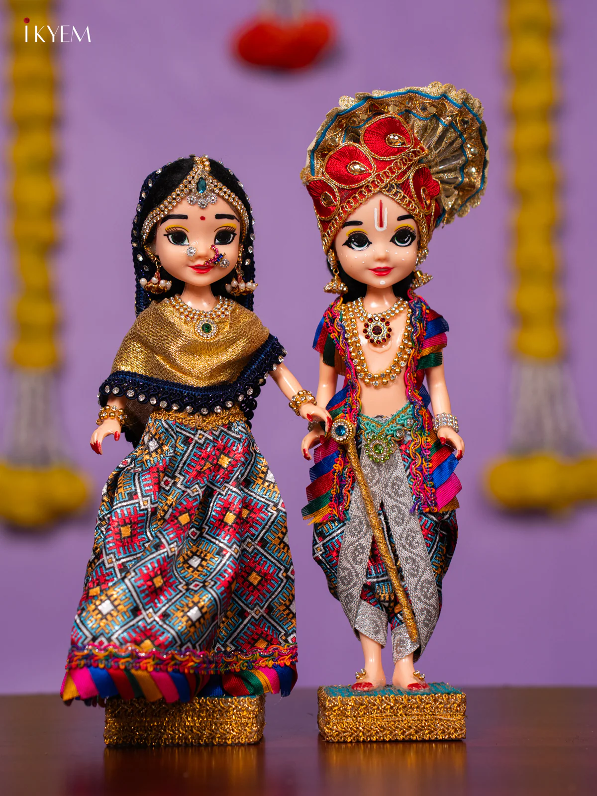 Radha Krishna Golu Doll - 10 Inches - KK06178