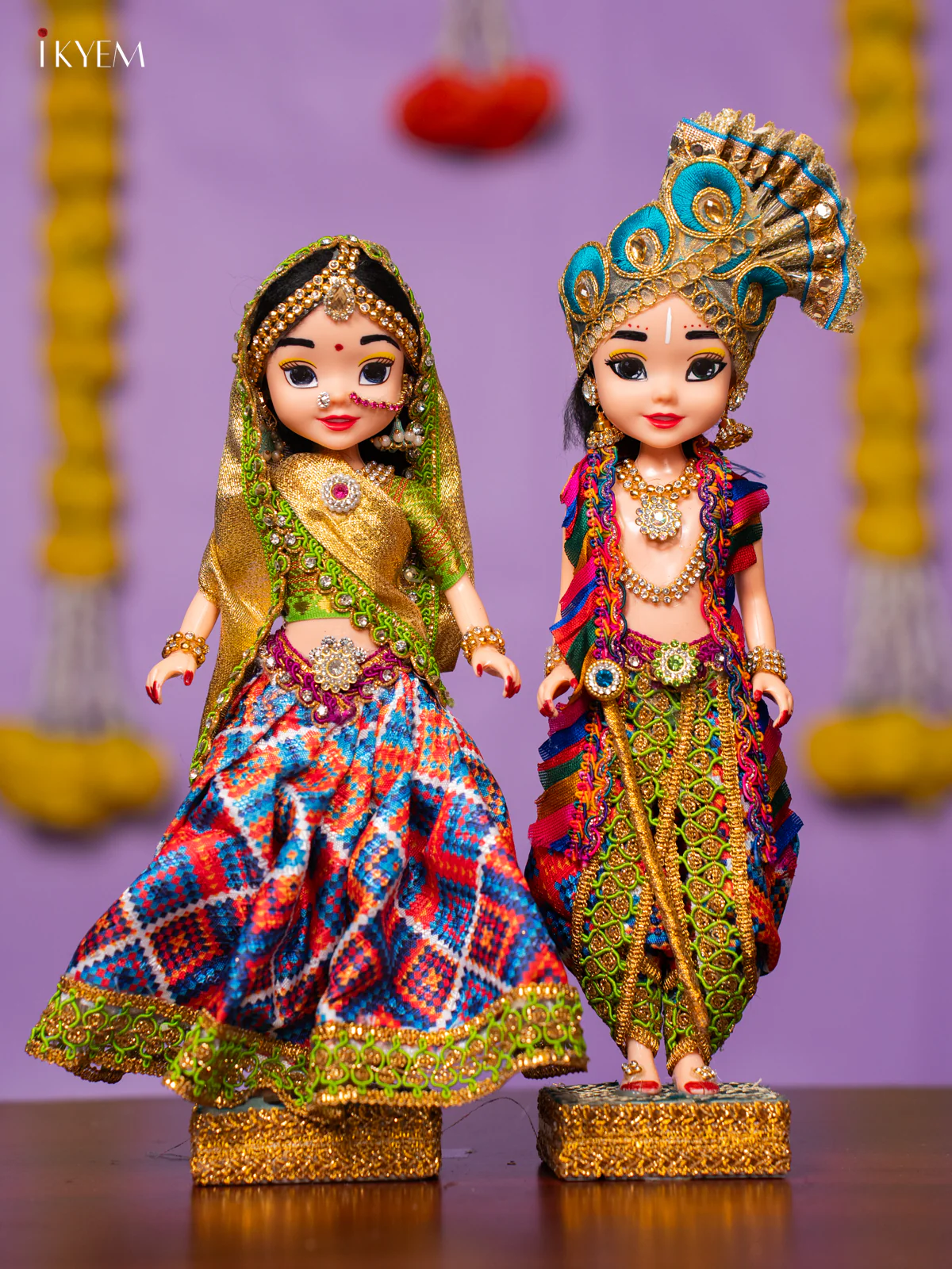 Radha Krishna Golu Doll - 10 Inches - KK06179