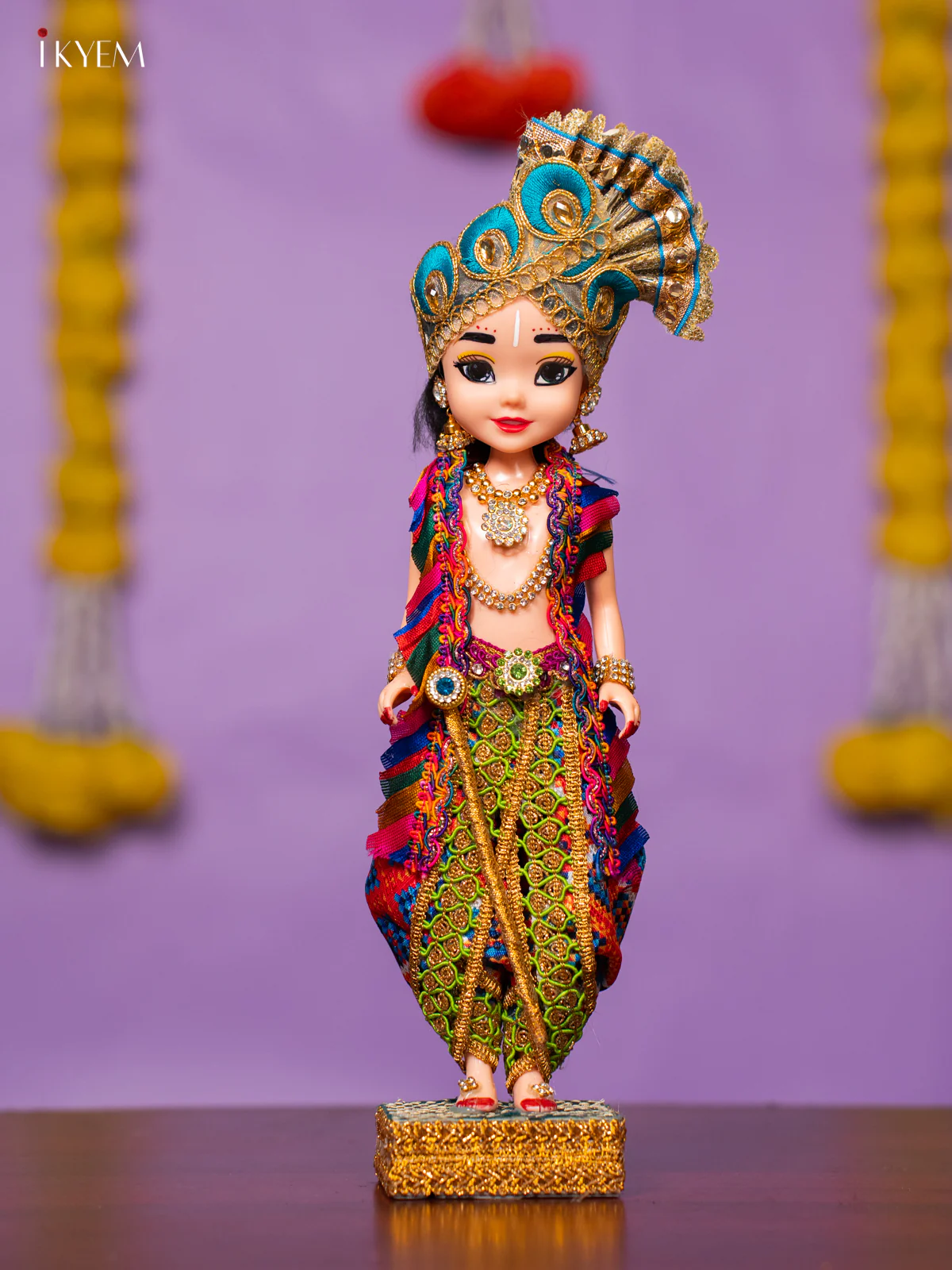 Radha Krishna Golu Doll - 10 Inches - KK06179 - Image 5
