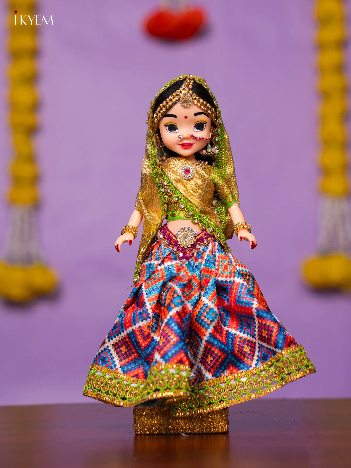 Radha Krishna Golu Doll - 10 Inches - KK06179 - Image 6