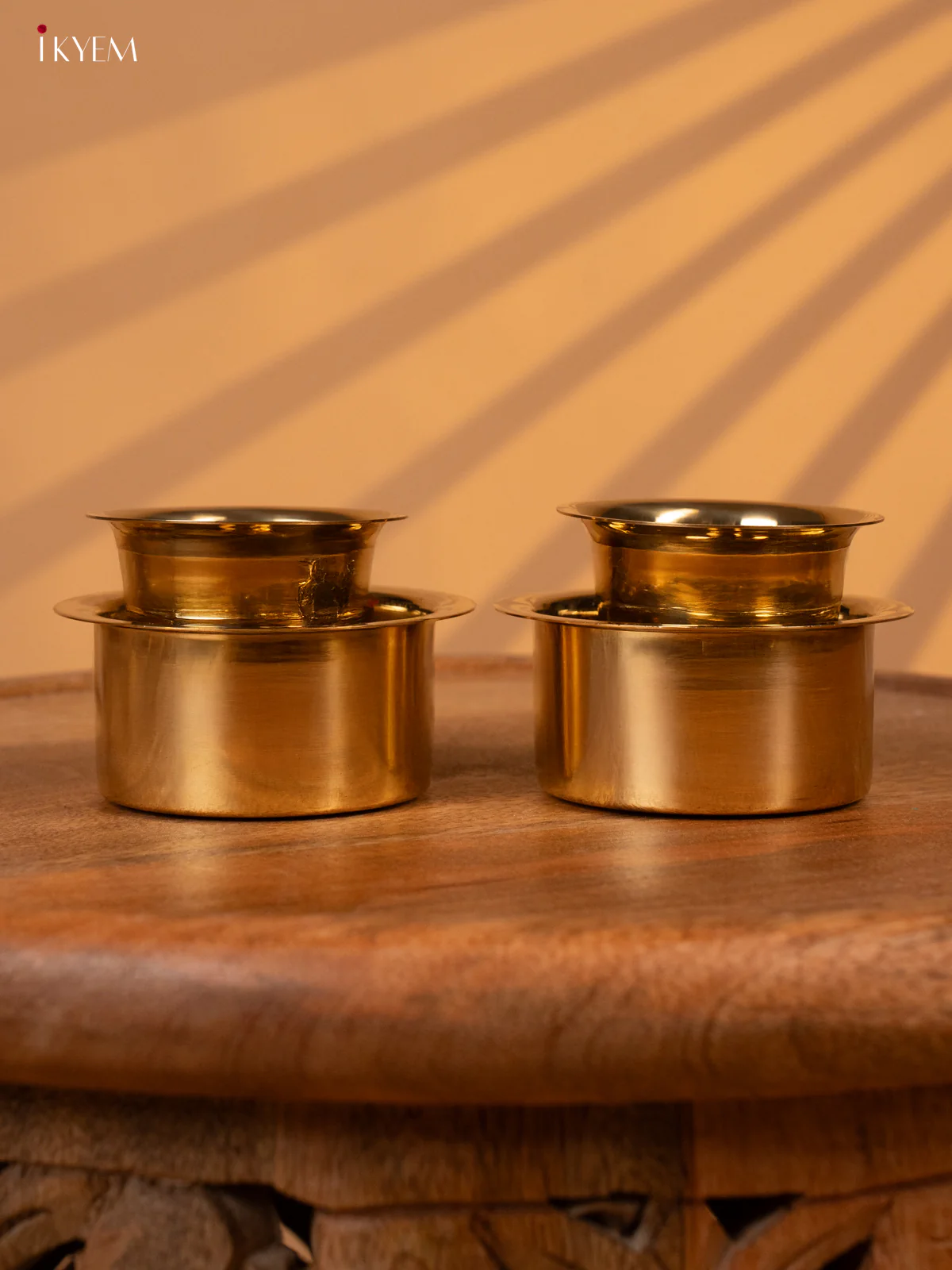 Brass Coffee Dabara Set of 2 - KK26128 - Image 2