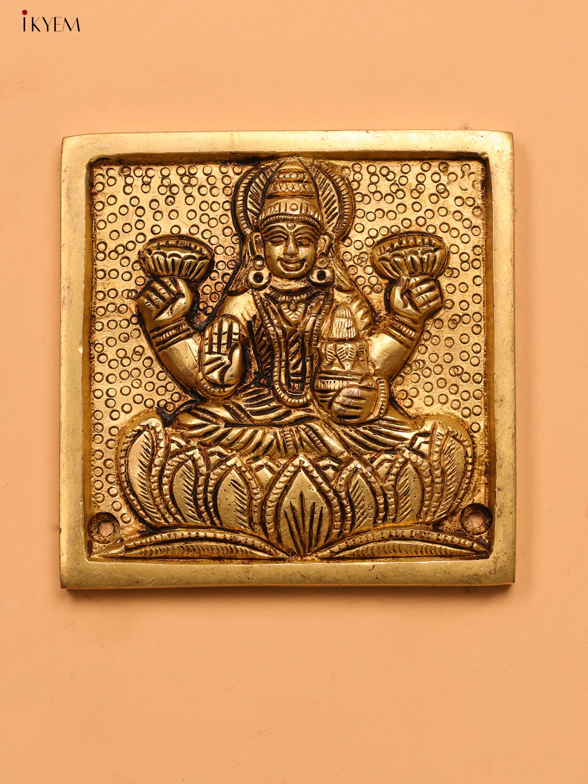 Brass Ashtalakshmi Wall Hanging (set of 8)- 4 inch - KK26167 - Image 2