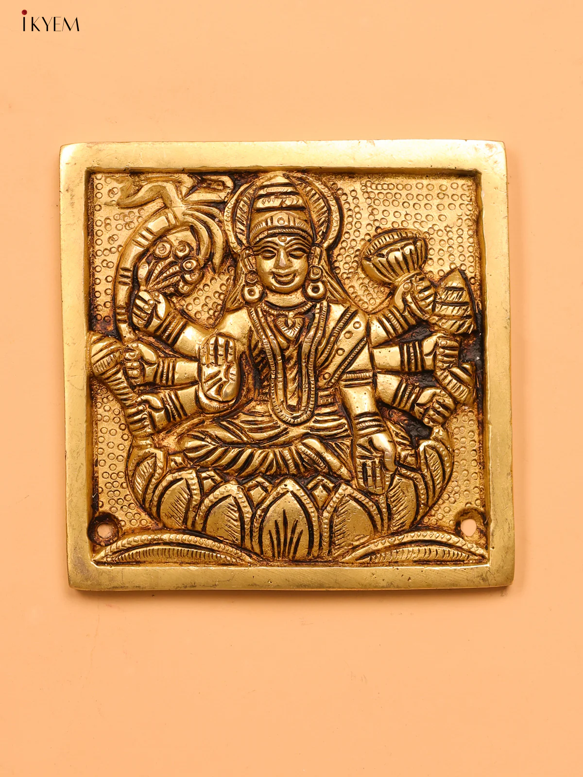 Brass Ashtalakshmi Wall Hanging (set of 8)- 4 inch - KK26167 - Image 3