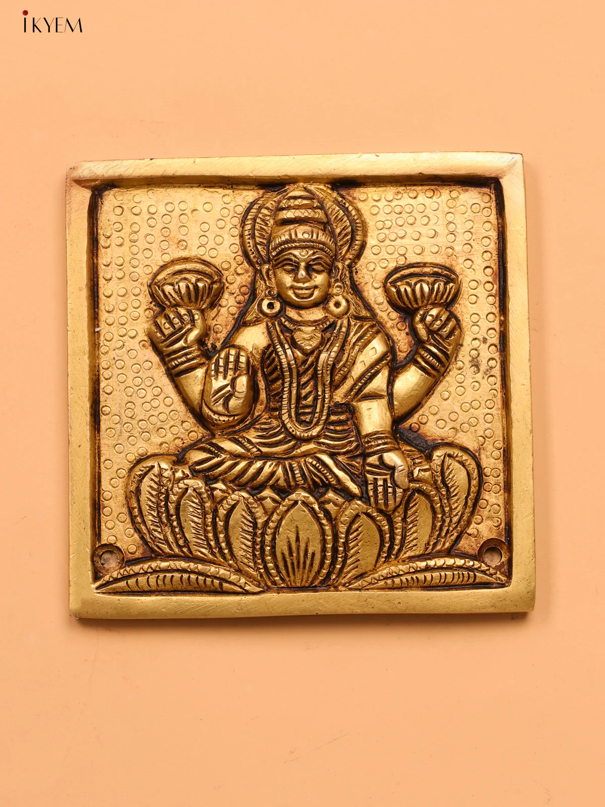 Brass Ashtalakshmi Wall Hanging (set of 8)- 4 inch - KK26167 - Image 4