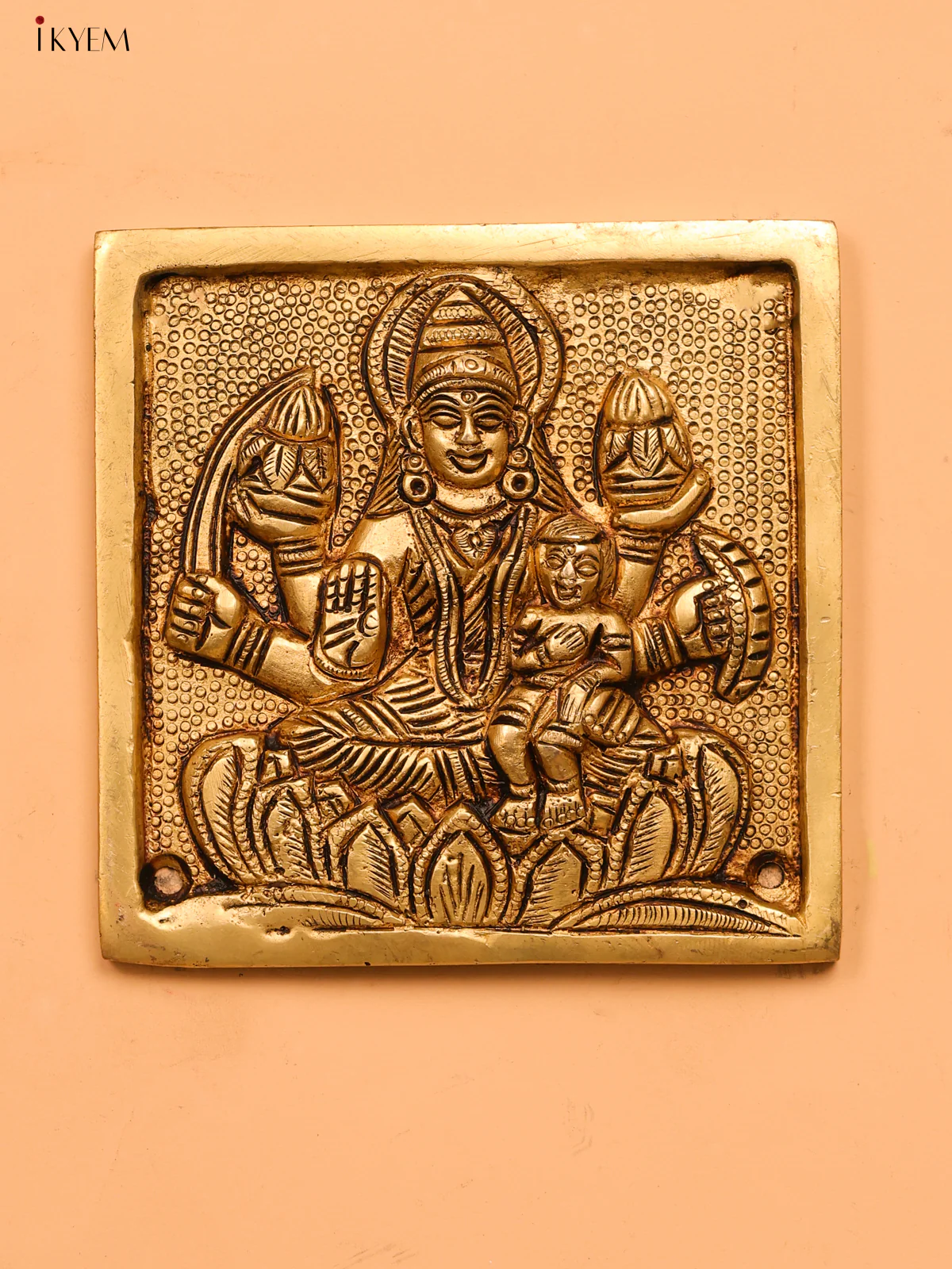 Brass Ashtalakshmi Wall Hanging (set of 8)- 4 inch - KK26167 - Image 9